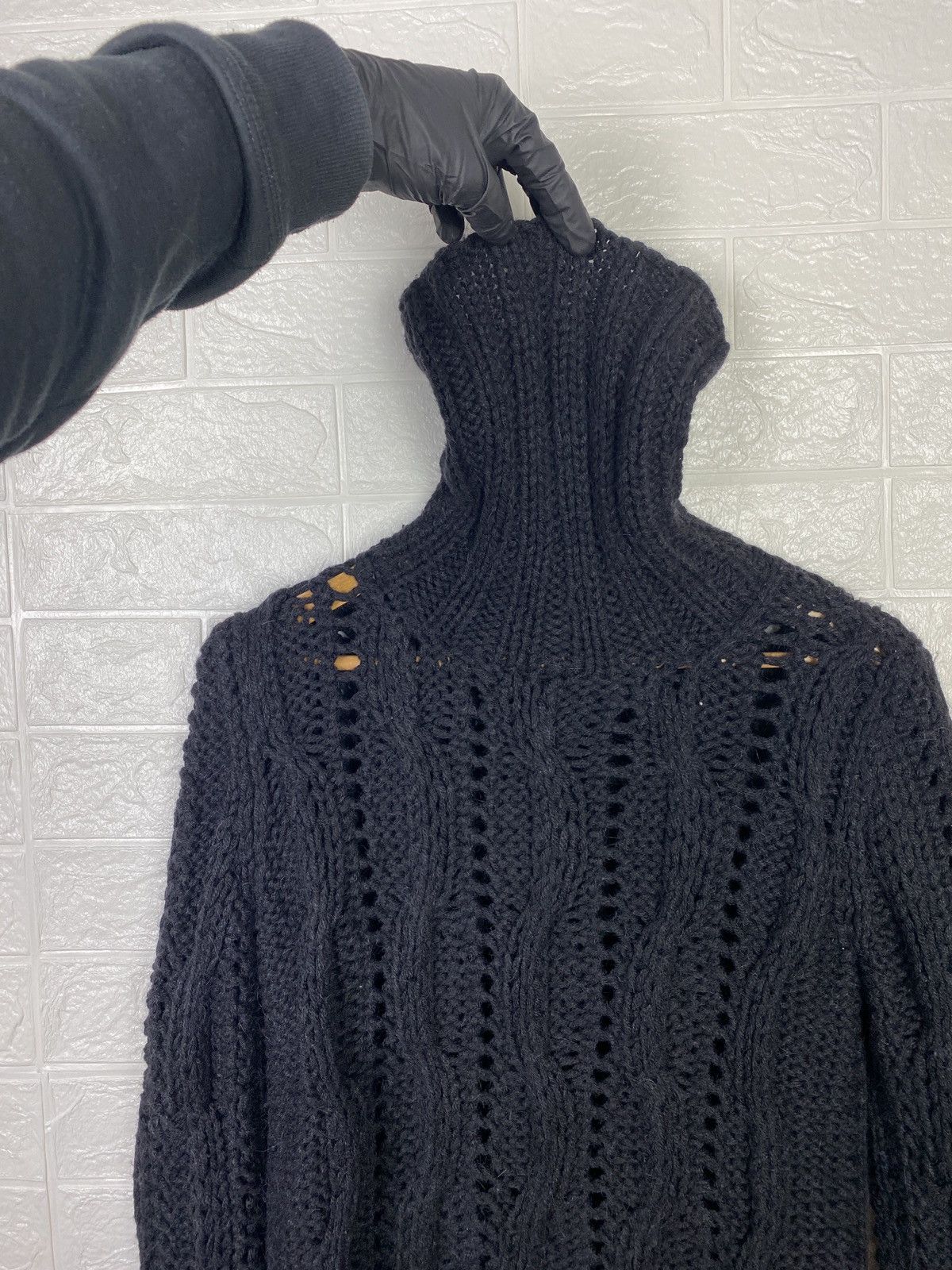 Dolce & Gabbana DOLCE & GABBANA WOOL CABLE KNIT TURTLE NECK SIZE L Size L / US 10 / IT 46 - 15 Thumbnail