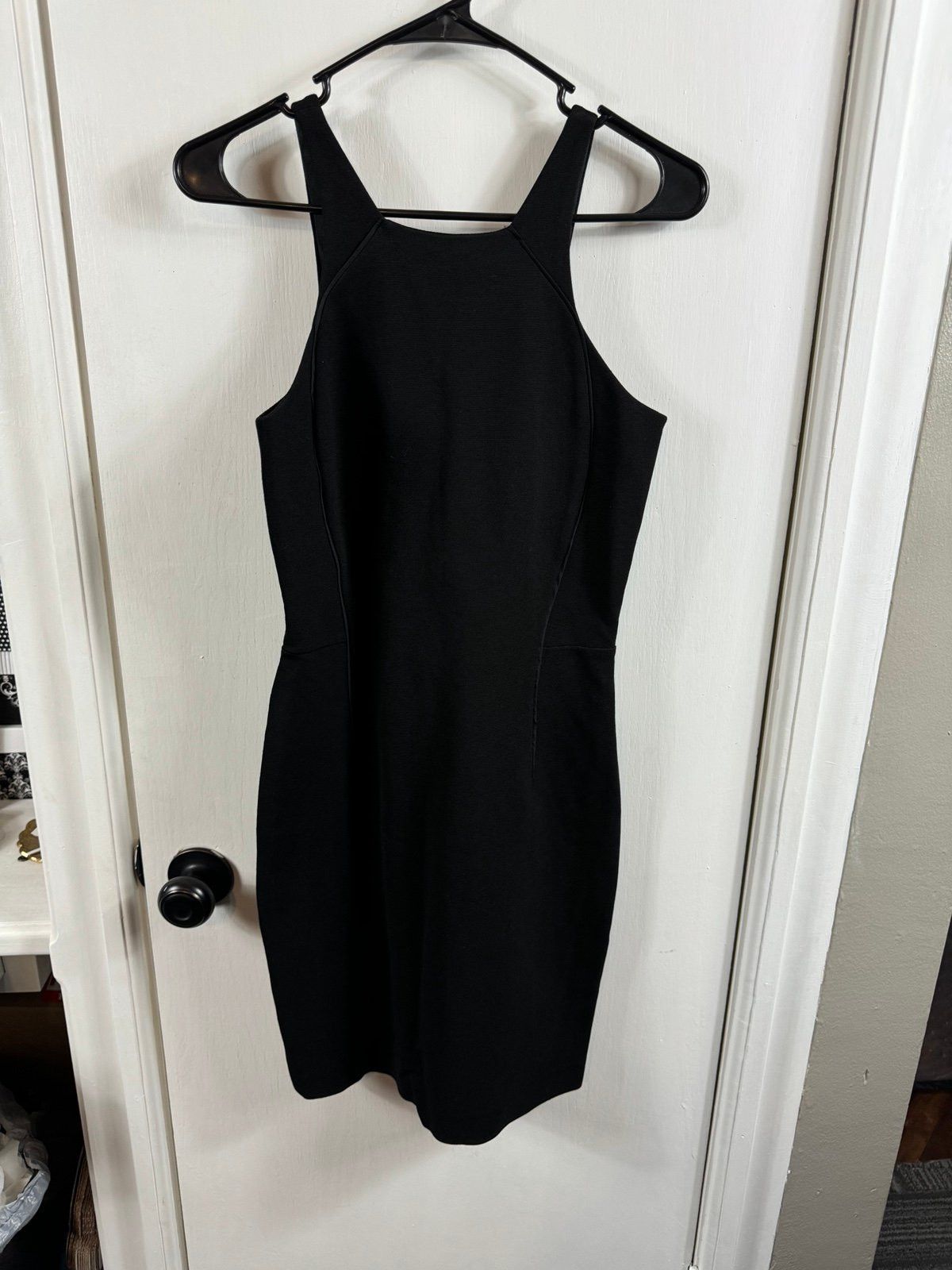 Reiss REISS Angelica sheer back dress bodycon cocktail LBD dress Size S / US 4 / IT 40 - 8 Thumbnail