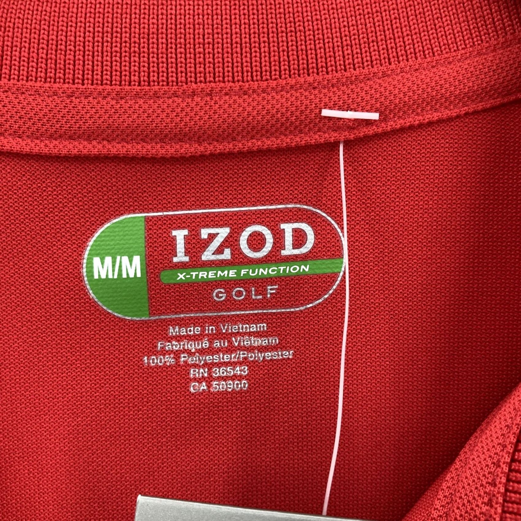 Izod IZOD Polo Shirt Mens M Red Black OSU Athletic Band Stretch Performance Golf Shirt Mens Size US M / EU 48-50 / 2 - 5 Thumbnail