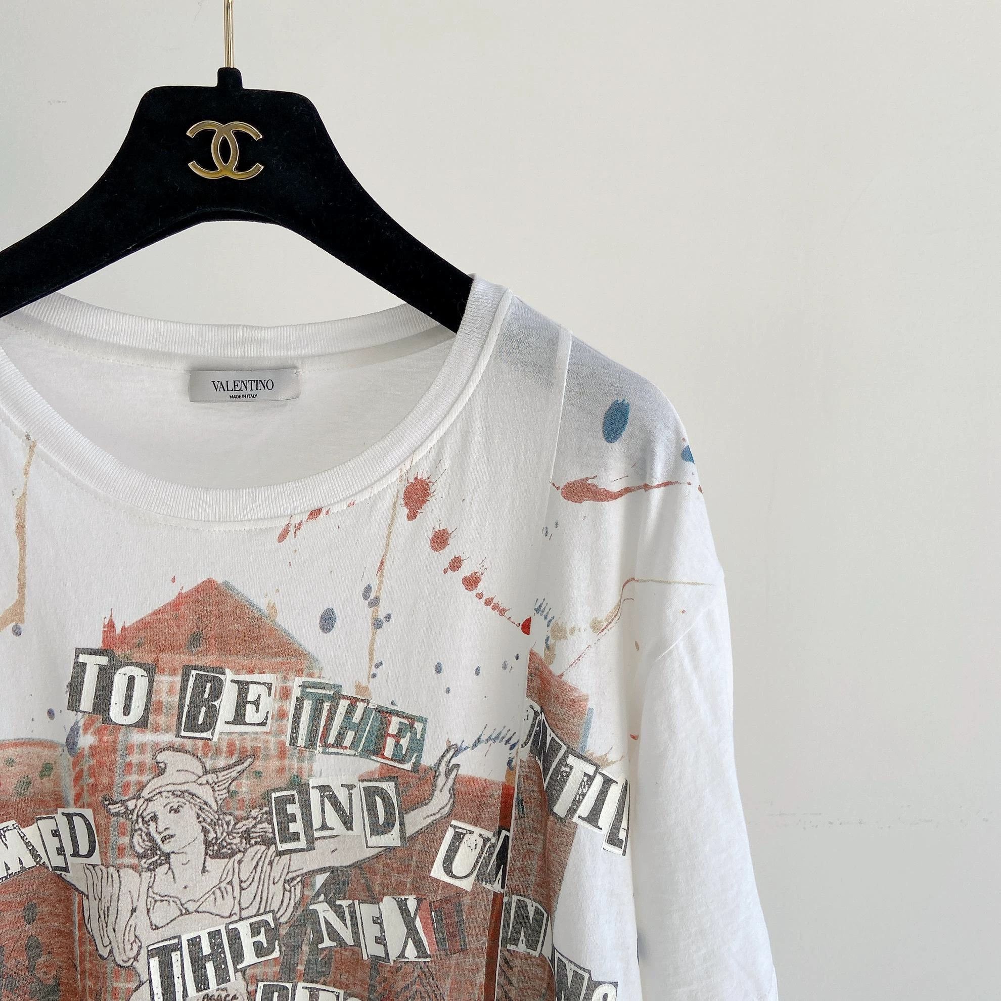 Valentino Valentino white printed T-shirt M Size US M / EU 48-50 / 2 - 3 Thumbnail