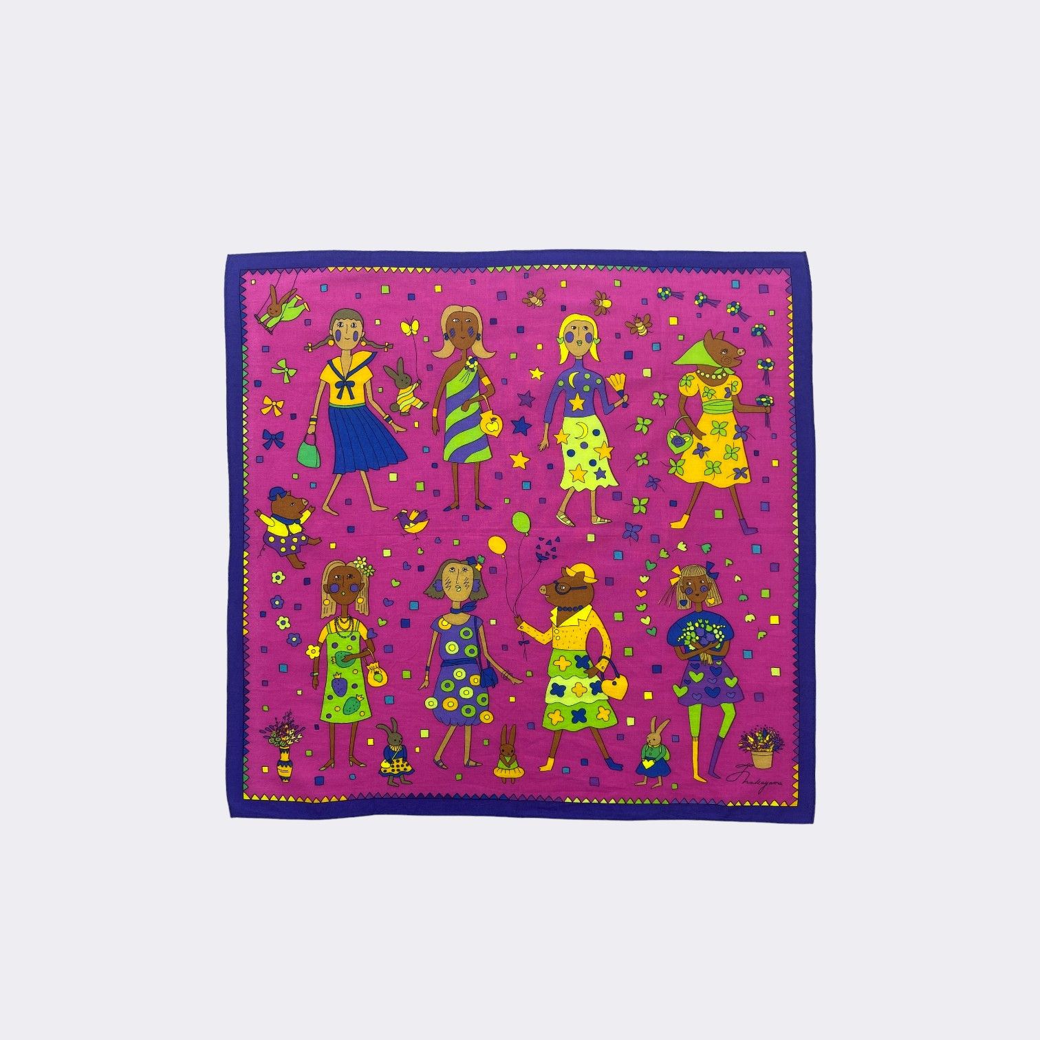 Japanese Brand Vintage Hakayama Handkerchief Neckerchief H170N Size ONE SIZE - 1 Thumbnail