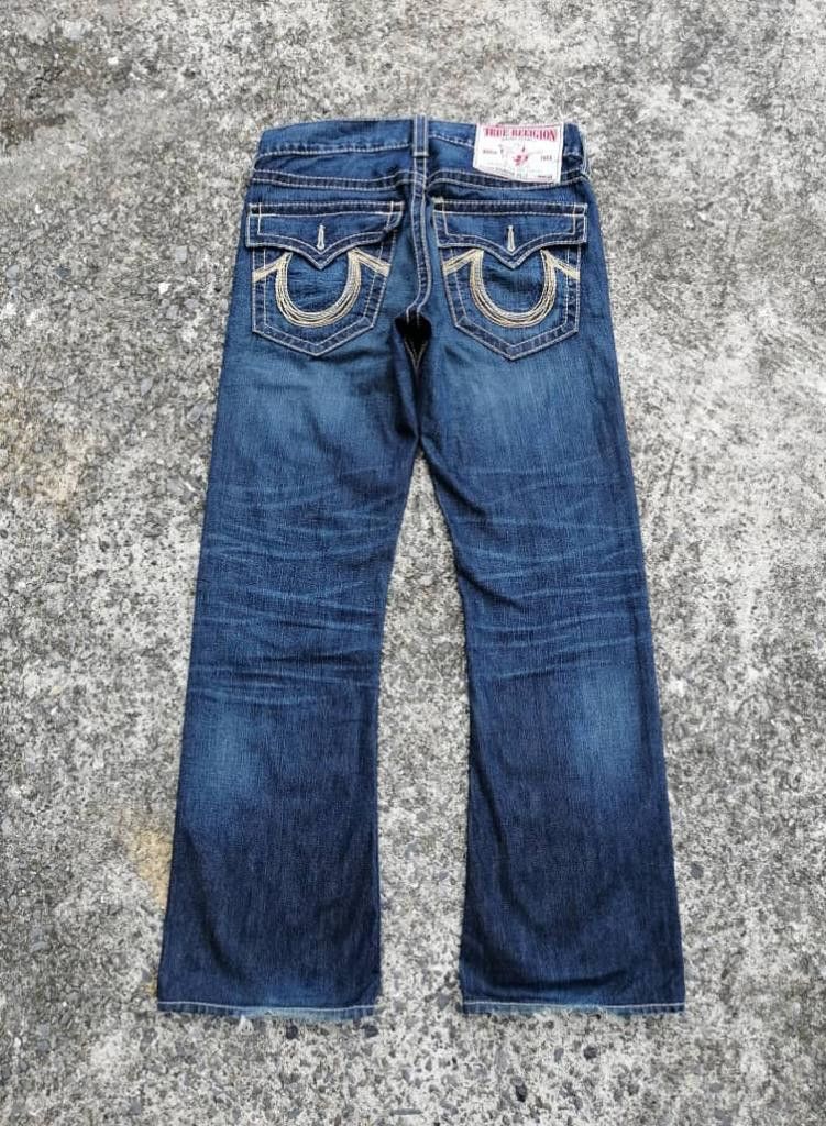 True Religion True Religion Rainbow Billy Distressed Denim Jeans Size US 32 / EU 48 - 2 Thumbnail