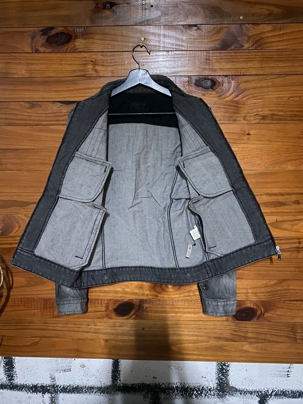 Japanese Brand Ground Floor Grey Denim Jacket – Vintage-Style Men’s Casual Size US S / EU 44-46 / 1 - 7 Thumbnail