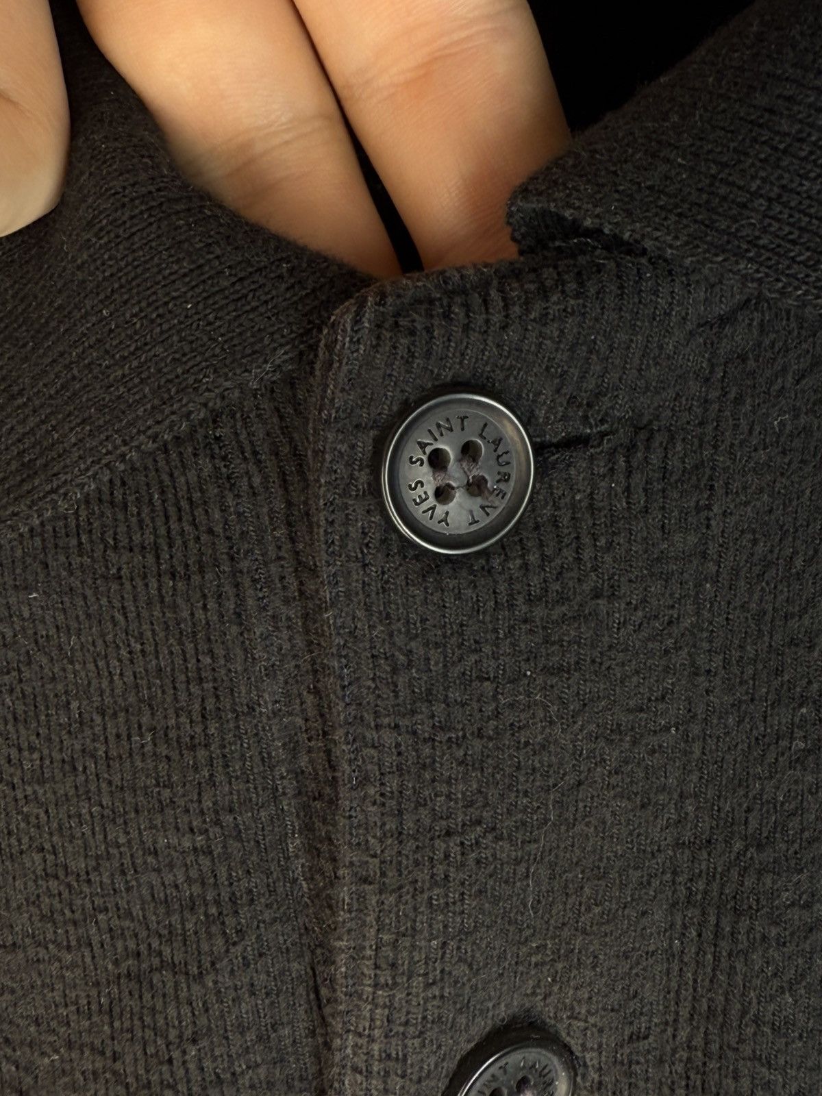 Yves Saint Laurent 90s YSL Sweatshirt 1/4 Black Vintage Quarter Zip Sweater Size US XXL / EU 58 / 5 - 6 Thumbnail