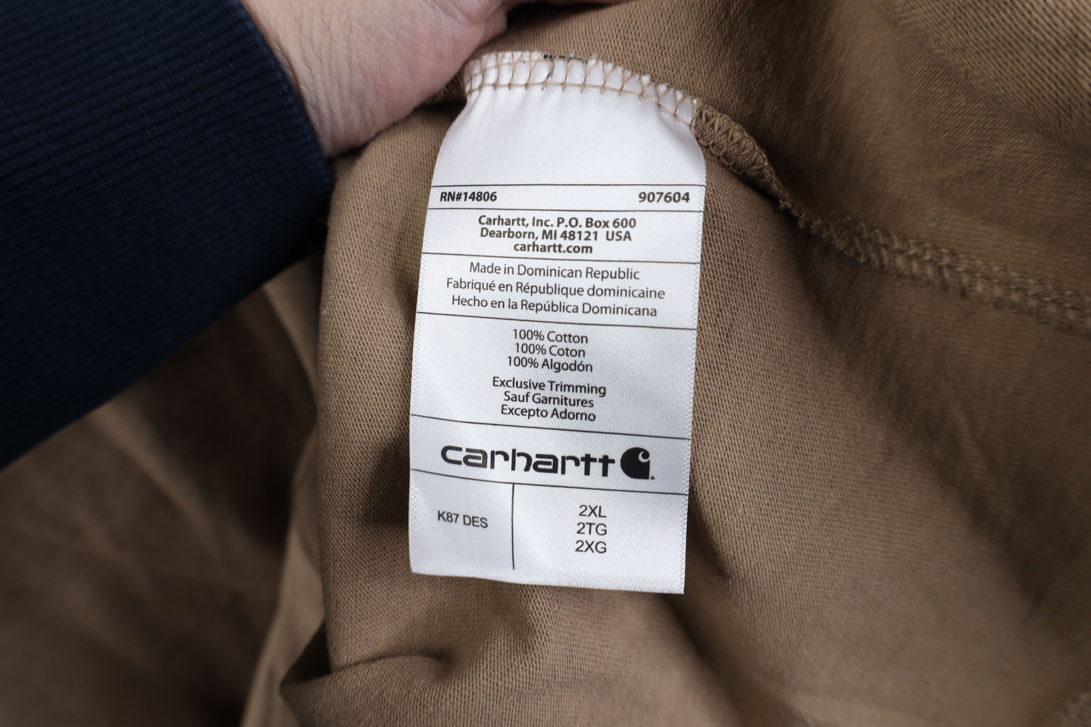 Carhartt Deadstock Vintage Y2K Carhartt Fit Pocket T-Shirt Desert Size US XL / EU 56 / 4 - 11 Thumbnail