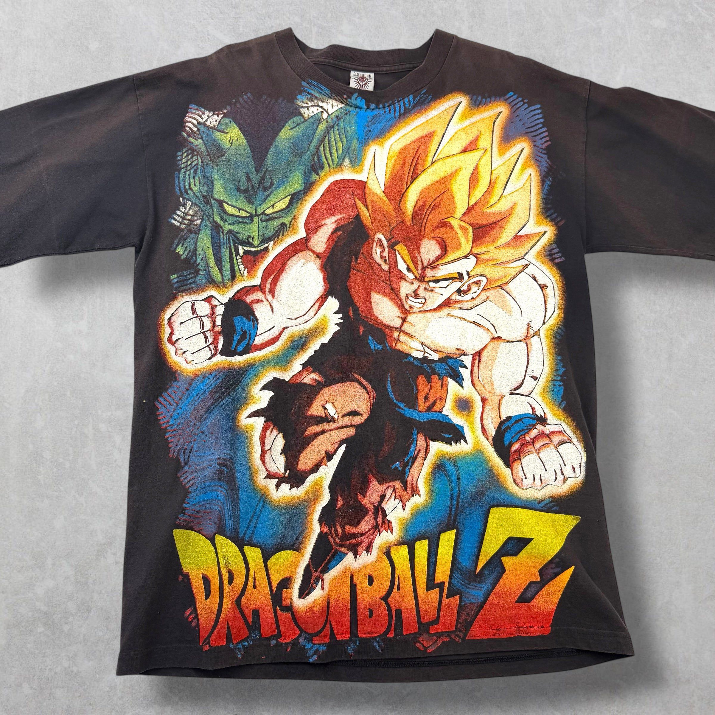 Vintage Vintage 90's Resurreccion Rolling DBZ Goku Tee XL Size US XL / EU 56 / 4 - 1 Thumbnail