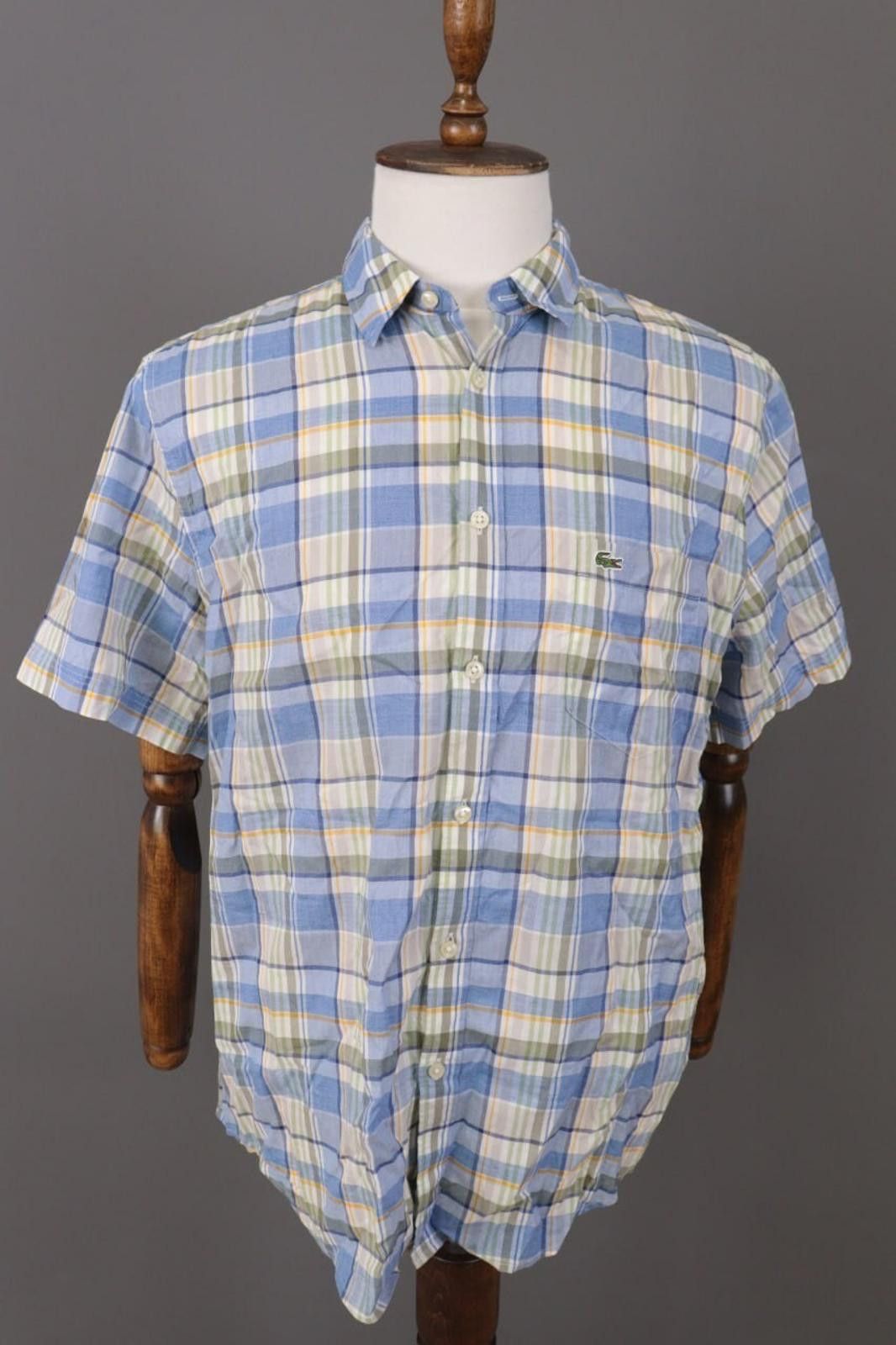 Lacoste Lacoste Regular Fit Multicolor Check Shirt Size 45 / XL-2XL Size US XXL / EU 58 / 5 - 1 Thumbnail