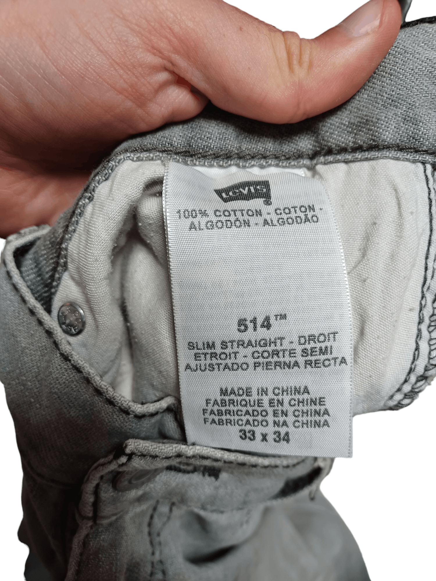 Levi's Vintage Clothing VINTAGE LEVI`S 514 SLIM STRAIGHT W33 L34 JEANS DENIM Size US 33 - 6 Thumbnail