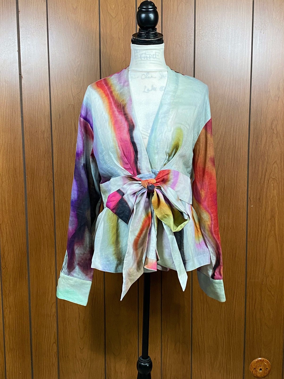 Other Silvia Tcherassi Saanvi Blouse Iridescent Marble Size 2L Size XXL / US 16-18 / IT 52-54 - 1 Thumbnail