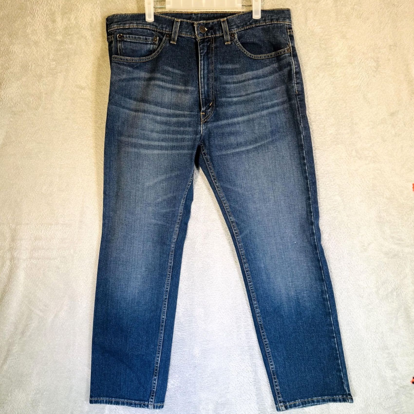 Levi's Levi's 505 Jeans Mens 36x30 Blue Medium Wash Straight Denim Zip Fly 5-Pocket Logo Vintage? No (adjusted) Size US 36 / EU 52 - 5 Thumbnail