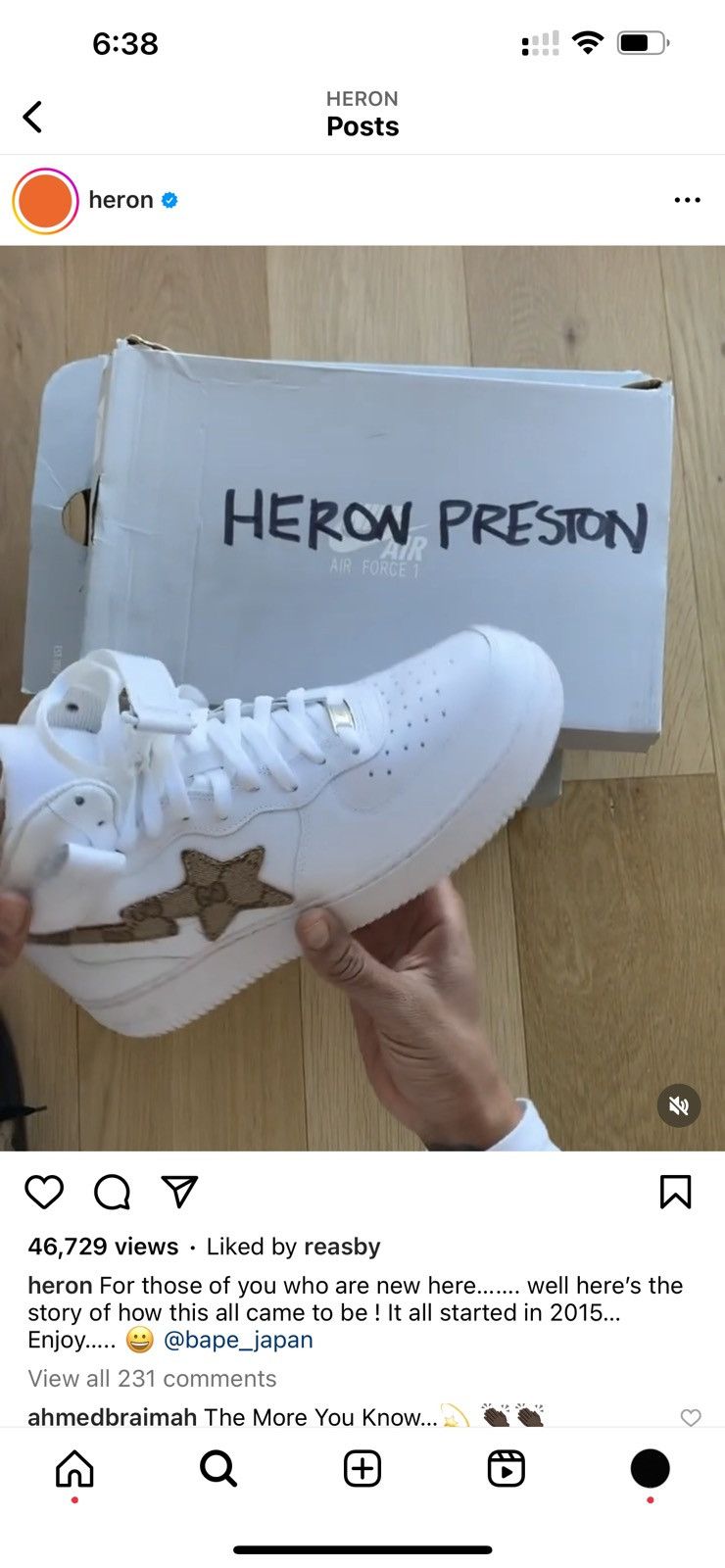 Gucci 2015 Heron Preston’s “Street Sweepers” #5/10 Size US 6.5 / EU 39-40 - 18 Thumbnail
