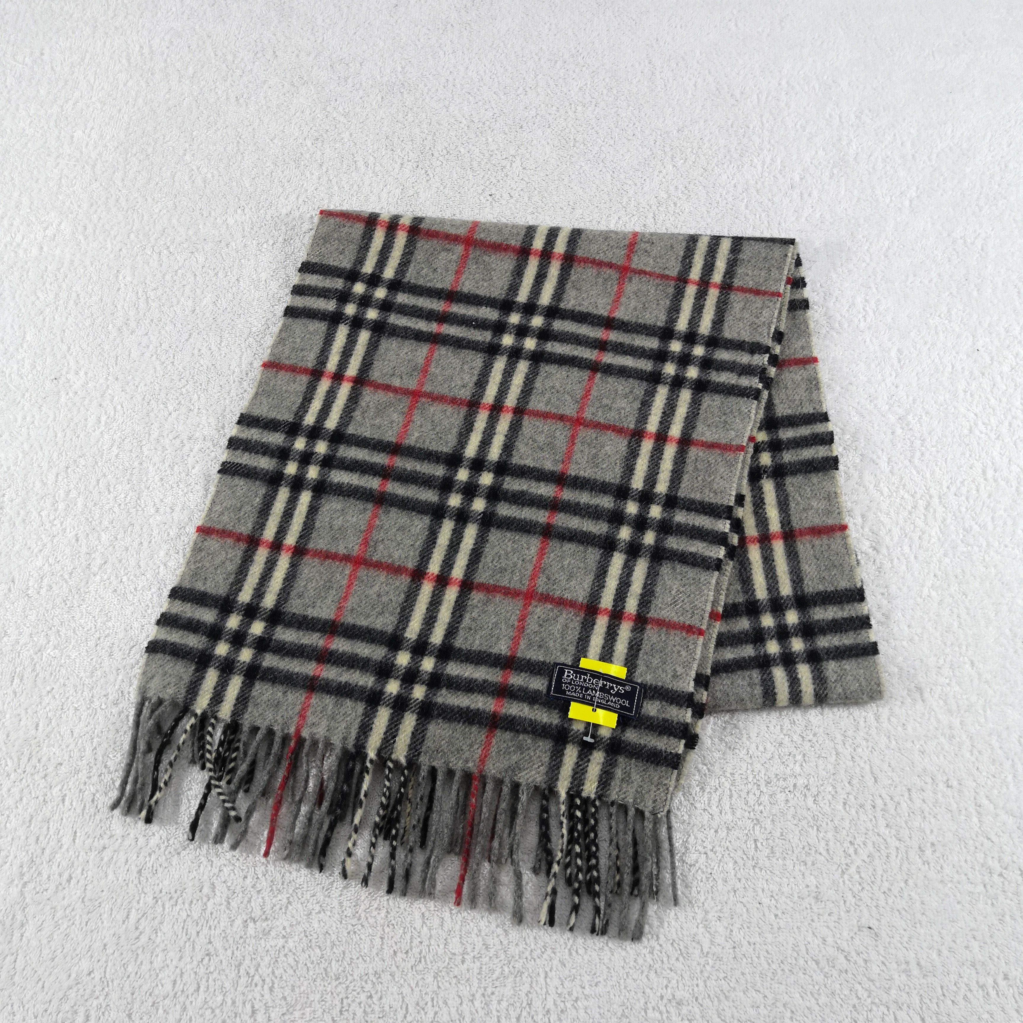Burberry Vintage Burberry Scarf Muffler Wool Cashmere Scarves Size ONE SIZE - 3 Thumbnail