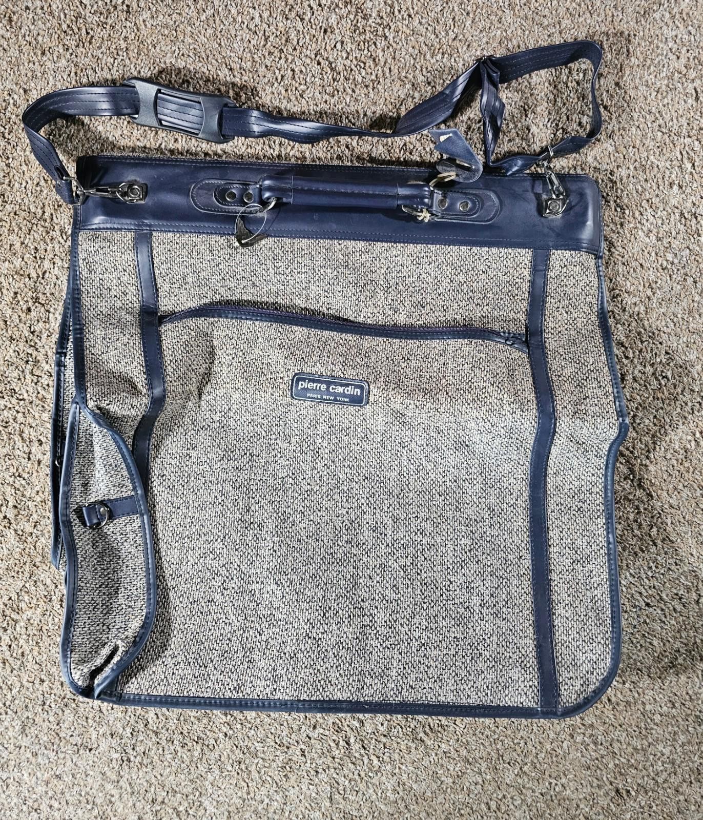 Pierre Cardin Vintage PIERRE CARDIN Garment Bag Luggage Hanging Suit Tweed Size ONE SIZE - 1 Thumbnail