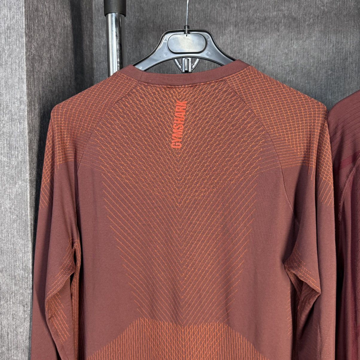 Gymshark 2x Gymshark compression t shirt longsleeve orange S-M Size US M / EU 48-50 / 2 - 5 Thumbnail