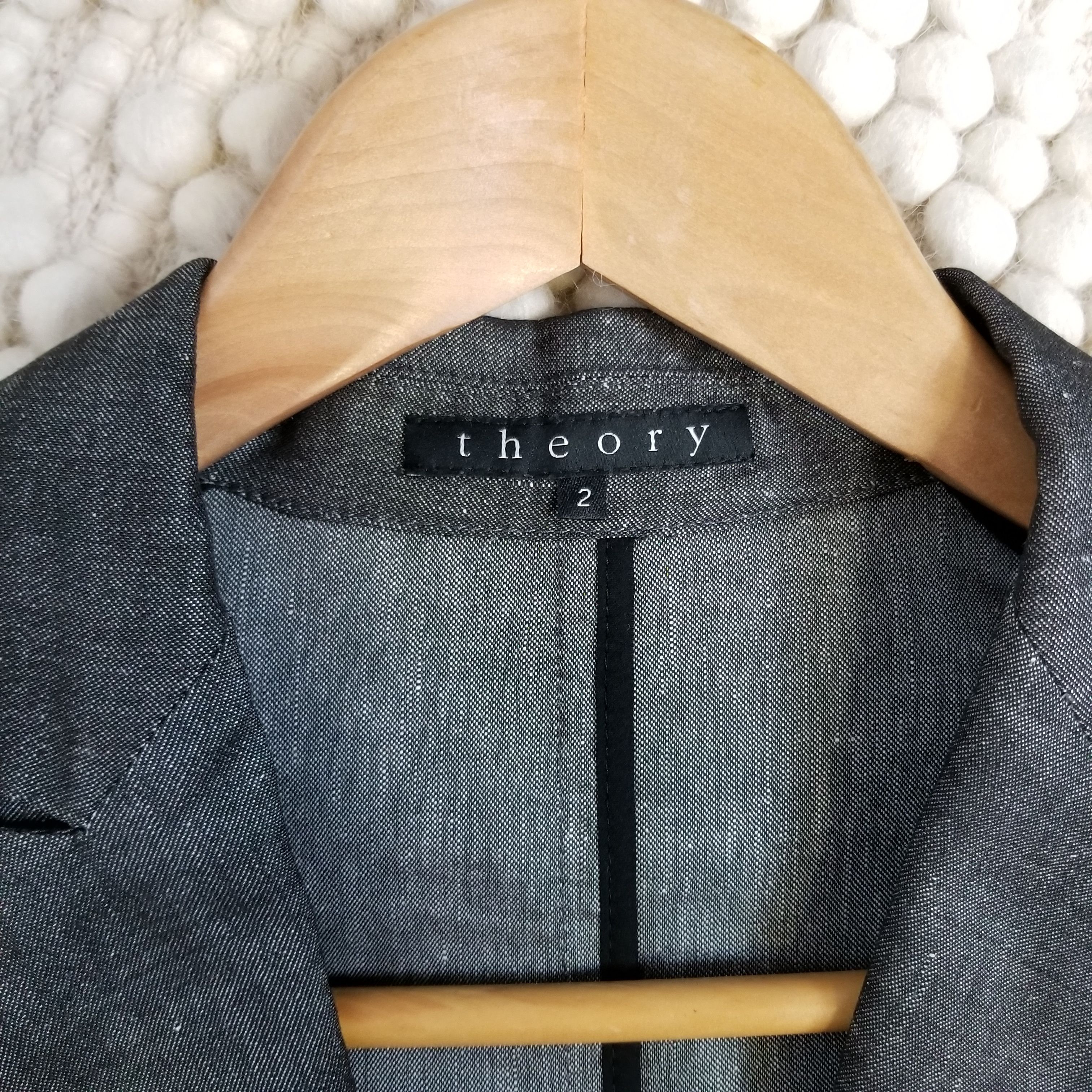 Theory Wool & Linen Blend Blazer Size XS / US 0-2 / IT 36-38 - 6 Thumbnail