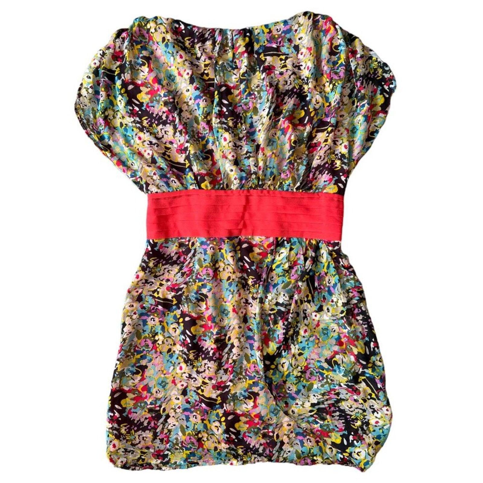 Max Mara Max Mara Multicolor Printed Overlap Mini Dress, L Size L / US 10 / IT 46 - 2 Thumbnail