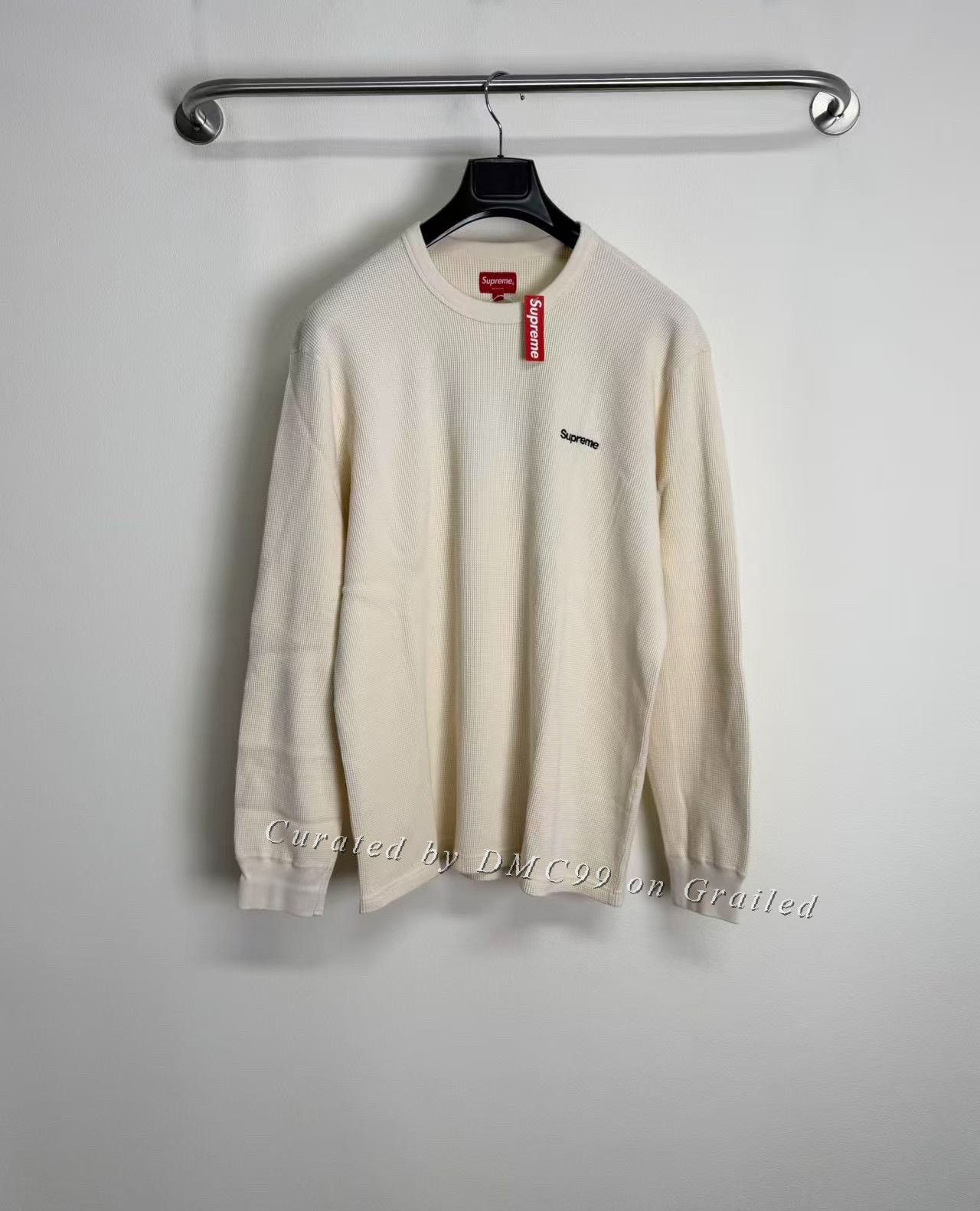 Supreme Supreme Waffle Slogan Long Sleeve Sweatshirt Size US L / EU 52-54 / 3 - 1 Thumbnail