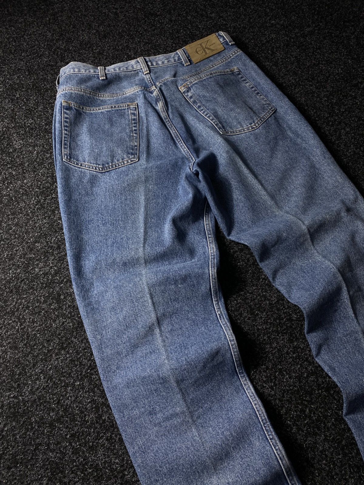 Calvin Klein × Vintage Crazy Vintage Y2K 00s Baggy Calvin Klein Skater Denim Jeans Size US 36 / EU 52 - 13 Thumbnail