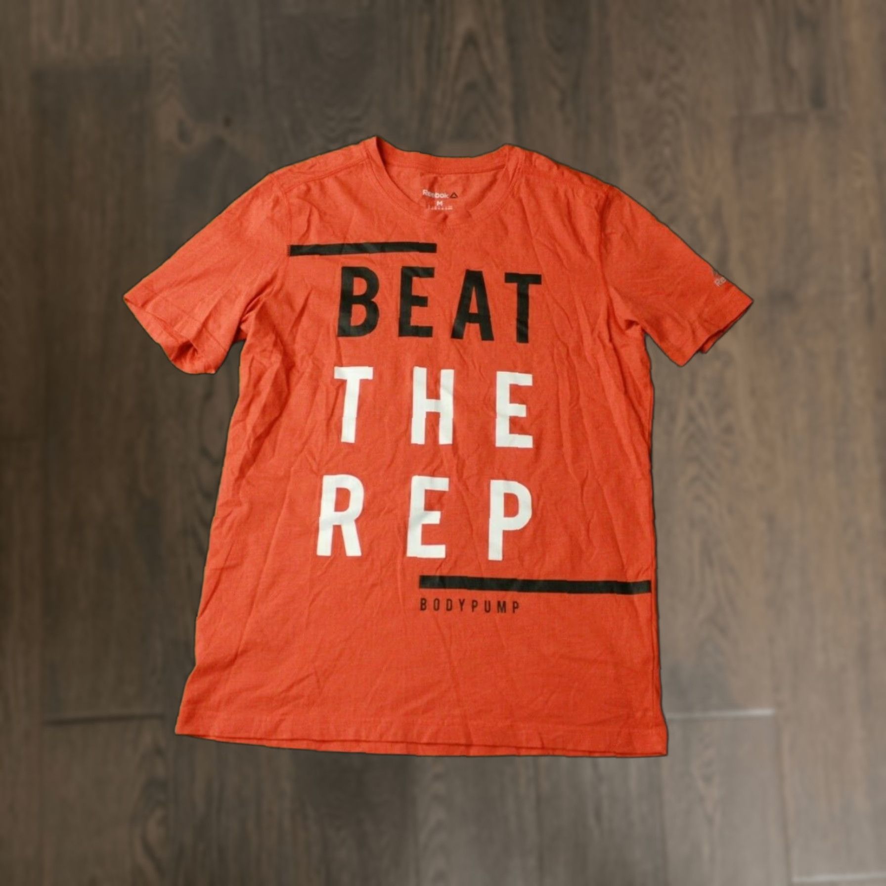 Reebok REEBOK MENS T-SHIRT Casual Short Sleeve Jersey Orange 60% Cotton 40% Nylon Logo Basic Tee Size M Size US M / EU 48-50 / 2 - 1 Thumbnail
