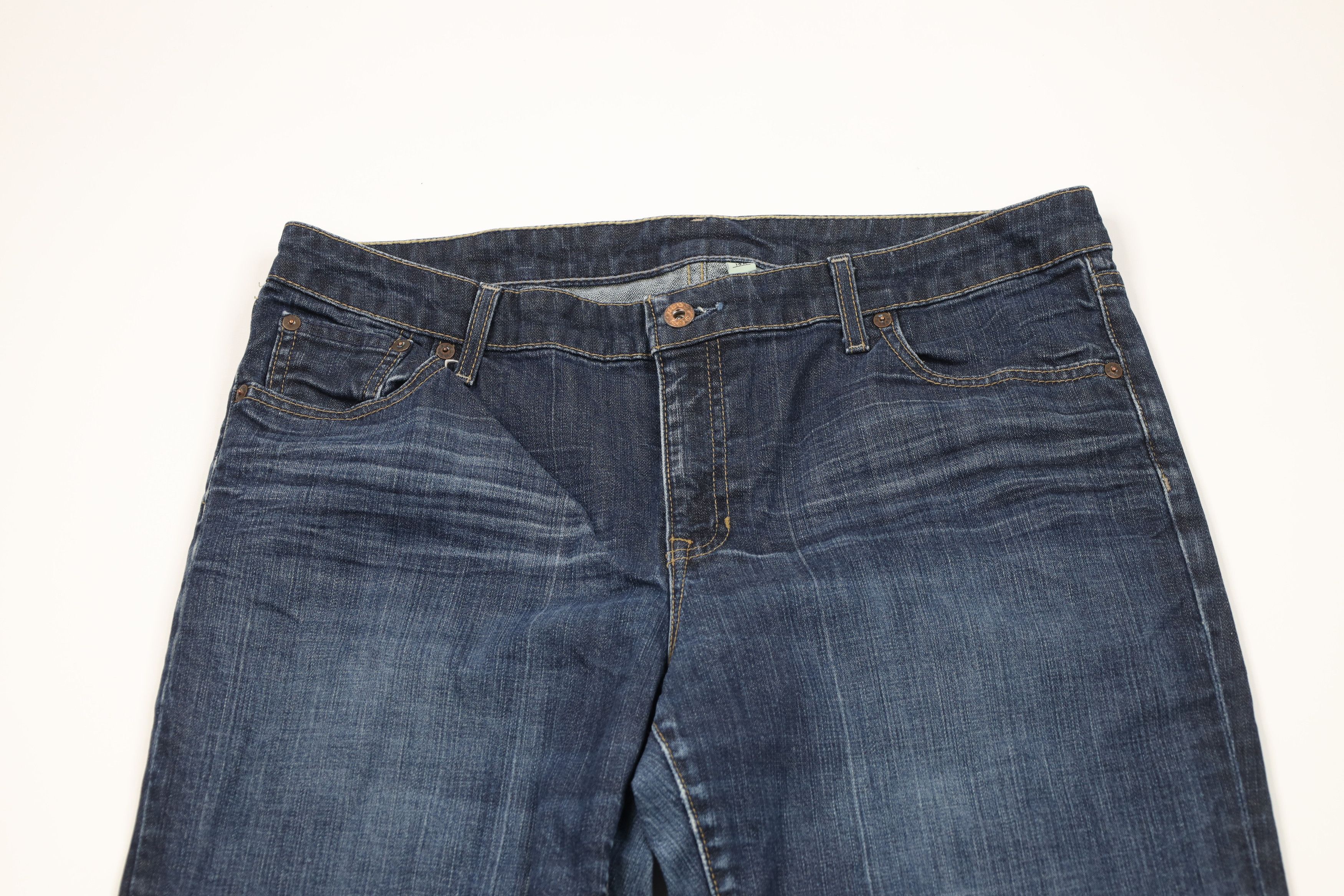 Gap Vintage Y2K Gap Stretch Flared Wide Leg Denim Jeans Blue Size 36" / US 14 / IT 50 - 2 Thumbnail