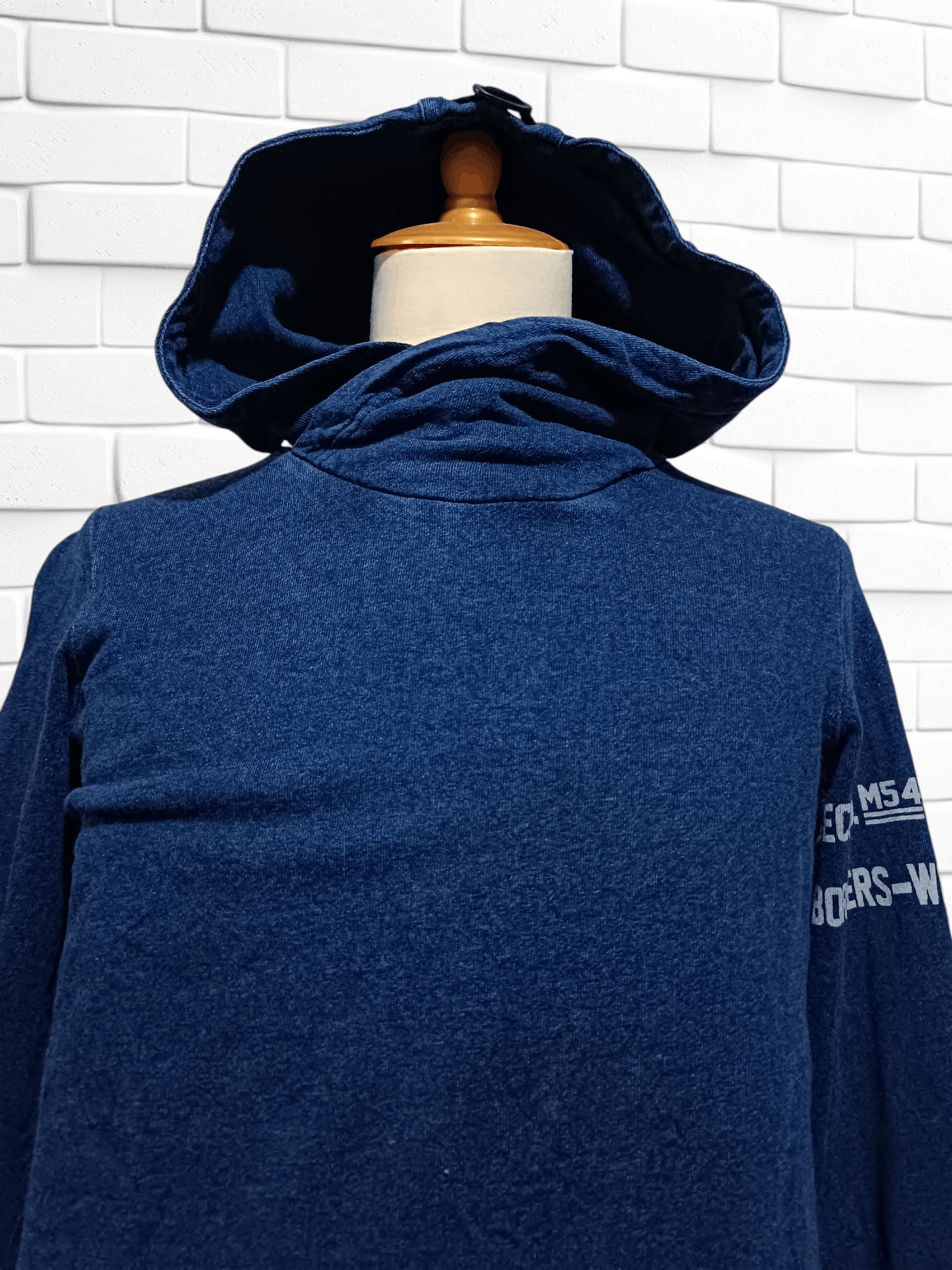 Japanese Brand Indigo Sweater Jacket Size US M / EU 48-50 / 2 - 2 Thumbnail