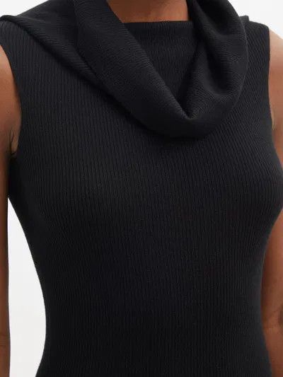 Rick Owens o1y0126 Sleeveless Sweater in Black Size M / US 6-8 / IT 42-44 - 2 Thumbnail