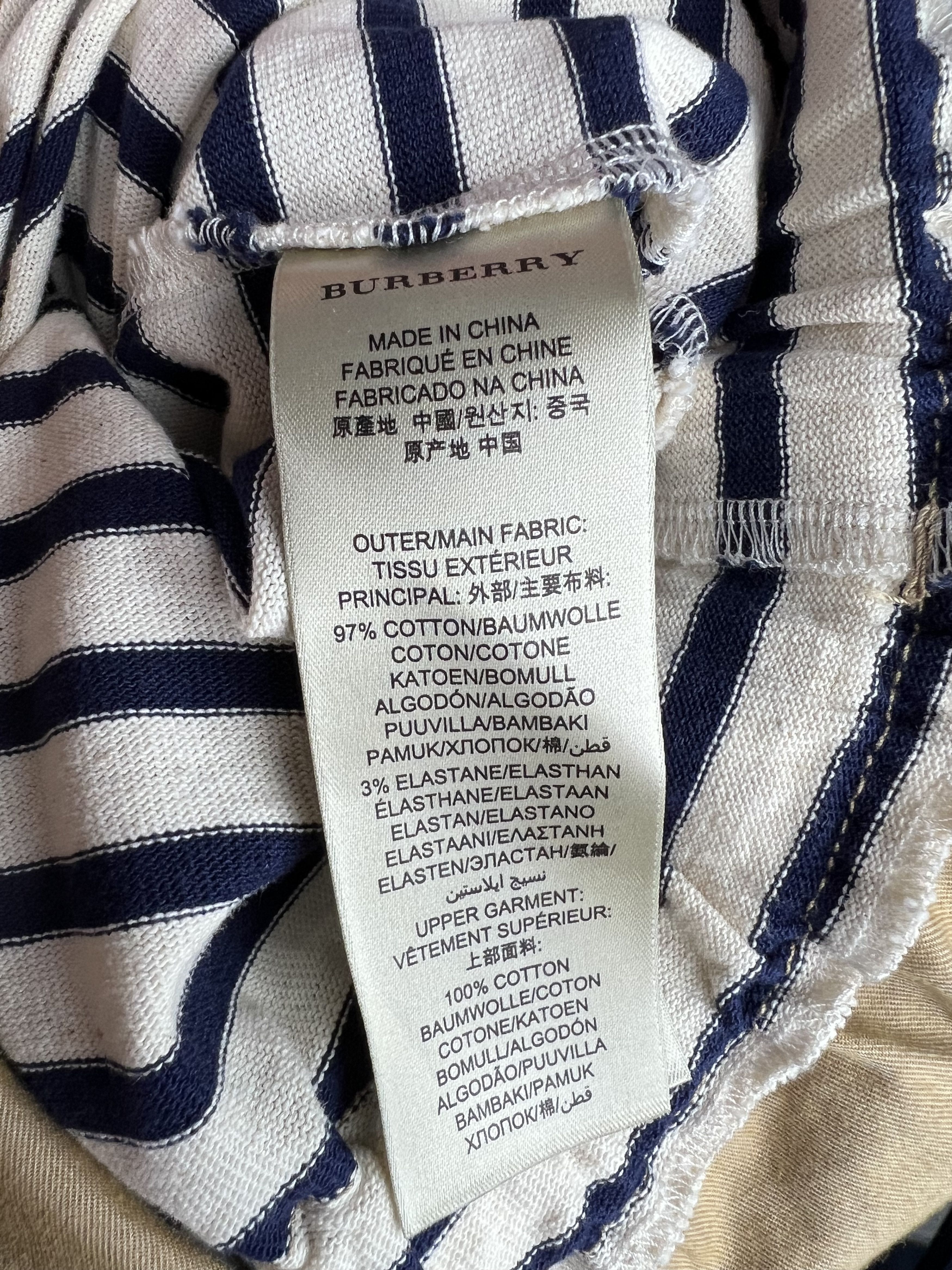 Burberry Burberry Brit Striped Belted Cotton Dress Size XS Size XS / US 0-2 / IT 36-38 - 9 Thumbnail