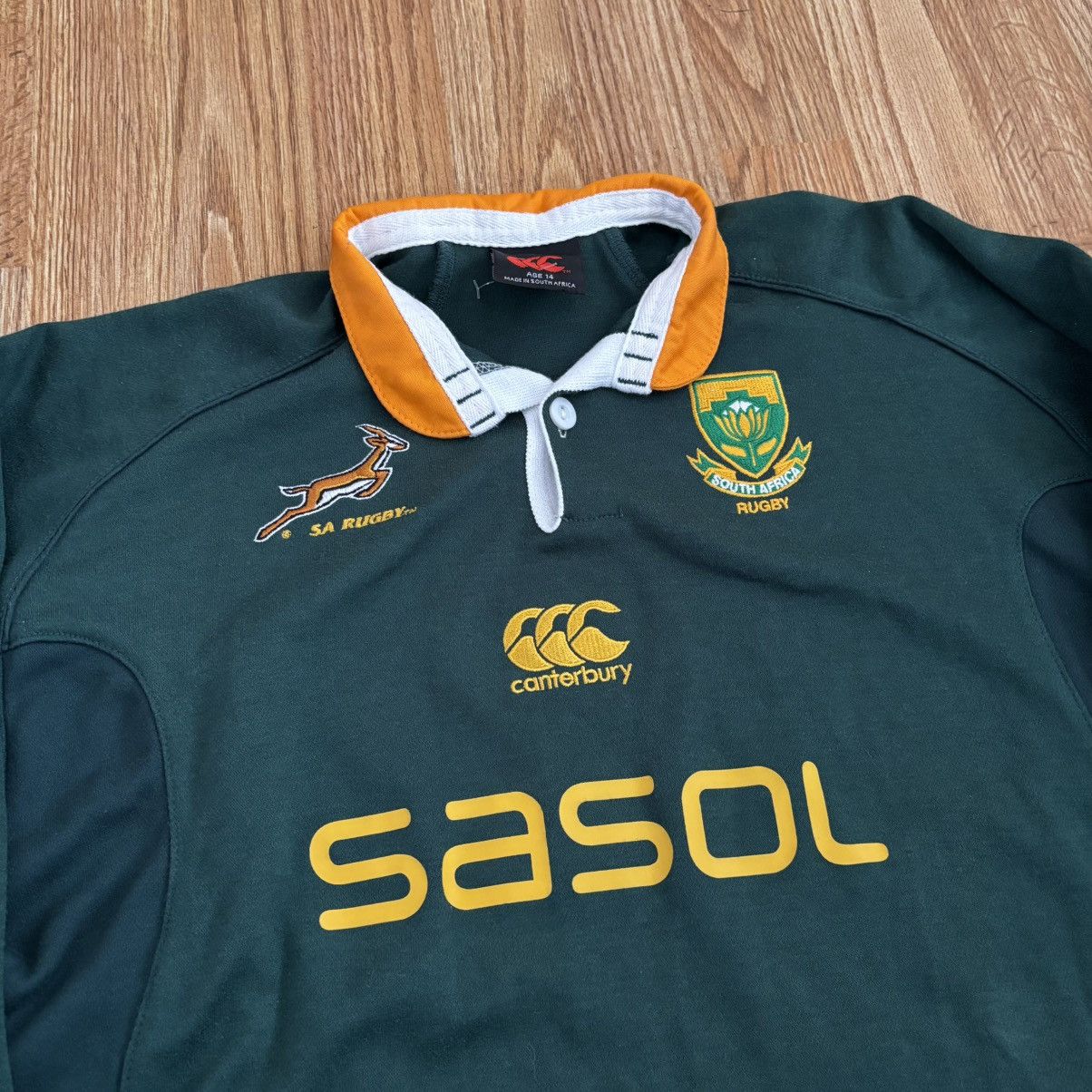 Canterbury of New Zealand Vintage Canterbury South Africa Rugby 90s Size US S / EU 44-46 / 1 - 5 Thumbnail
