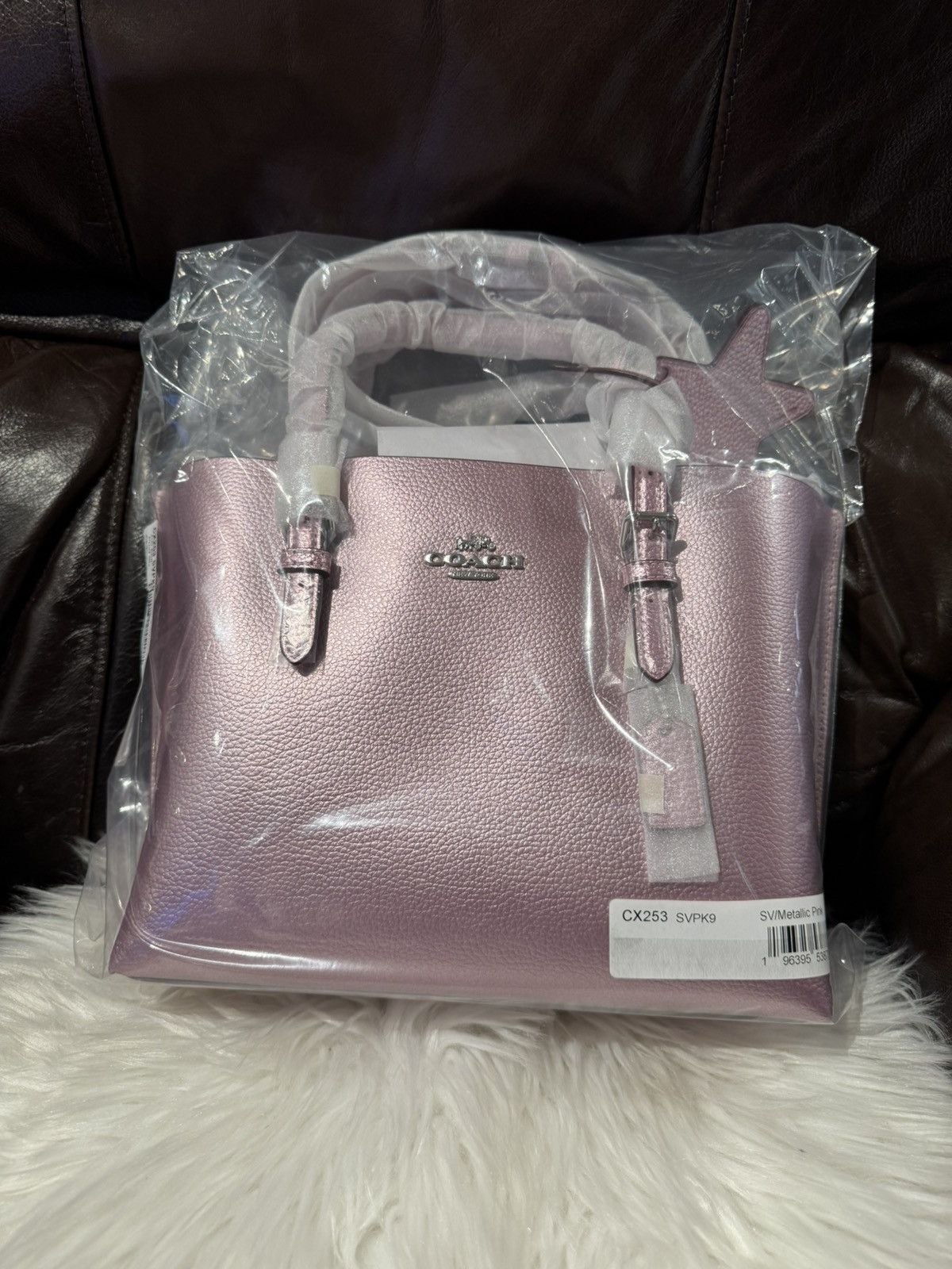 Coach NWT Coach Mollie Tote Bag 25 CX253 In metallic pink Limited Size ONE SIZE - 8 Thumbnail
