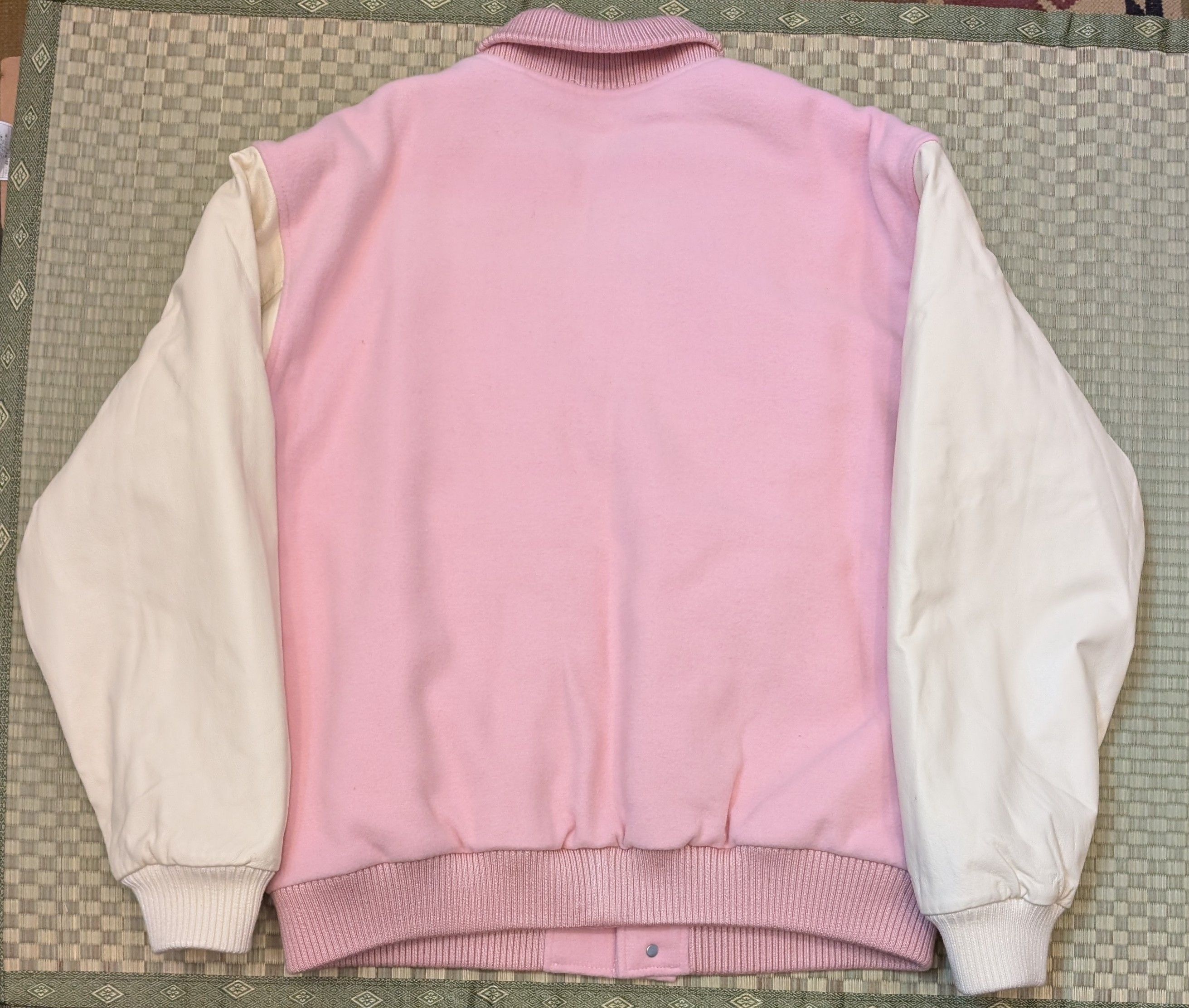 Golf Wang RARE Golf Wang Pink Wool Leather Varsity Jacket Size US XL / EU 56 / 4 - 2 Thumbnail