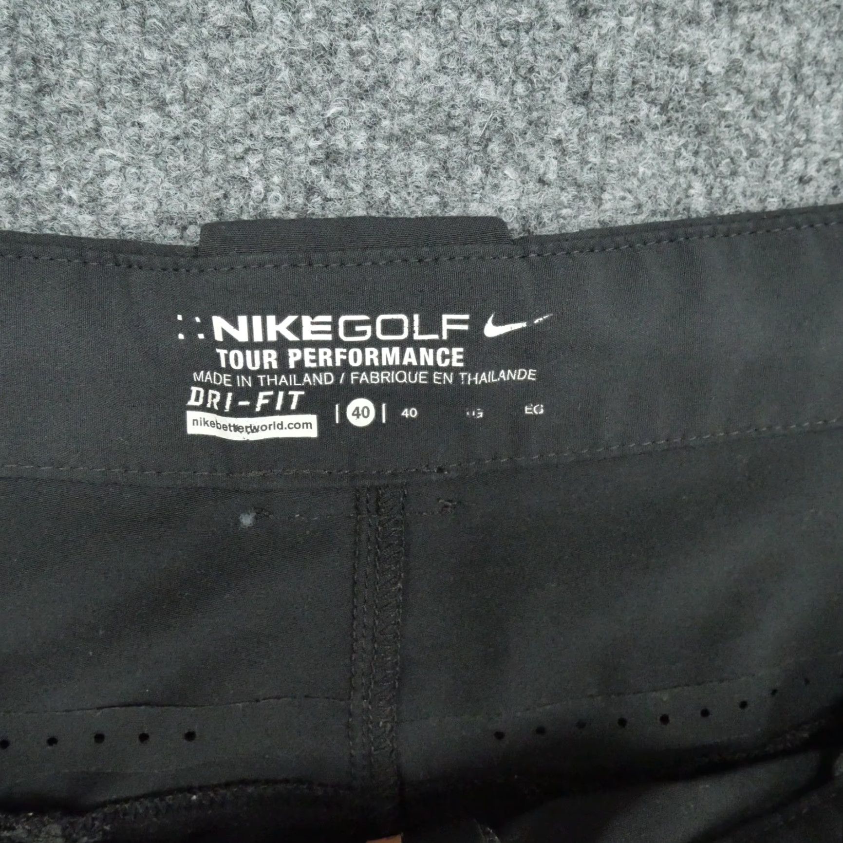 Nike Nike Shorts Mens 40 Black Golf Dri Fit Casual Adult Lightrweight Short Size US 40 / EU 56 - 4 Thumbnail