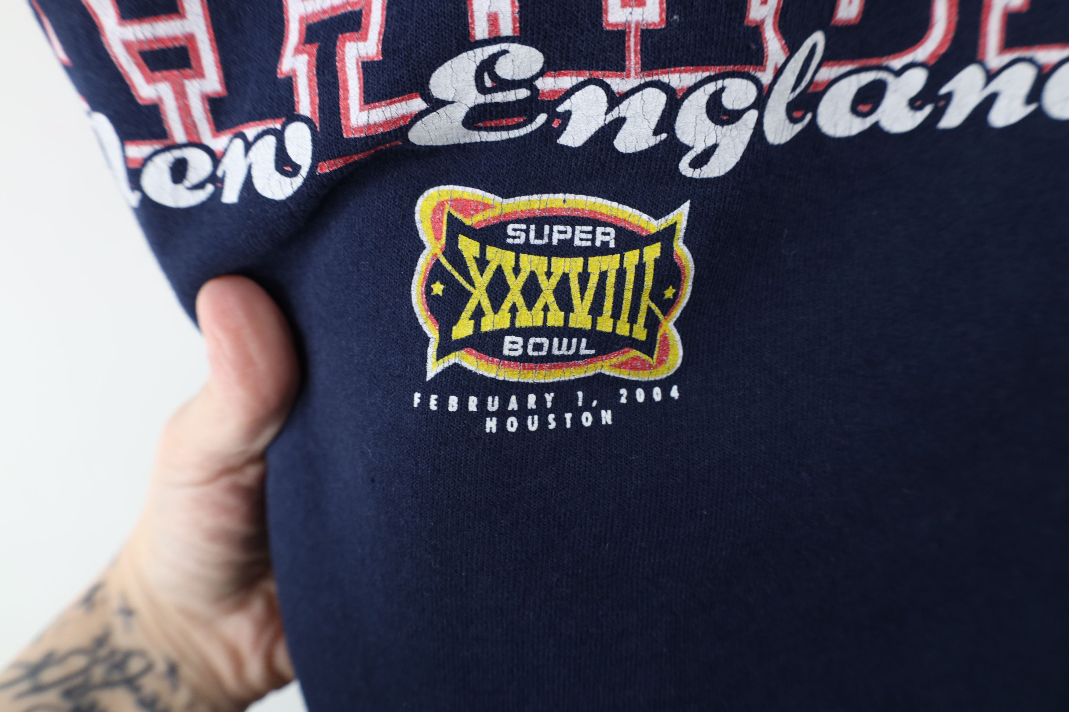 Vintage Vintage Y2K 2003 Champs New England Patriots Sweatshirt Size US XXL / EU 58 / 5 - 5 Thumbnail