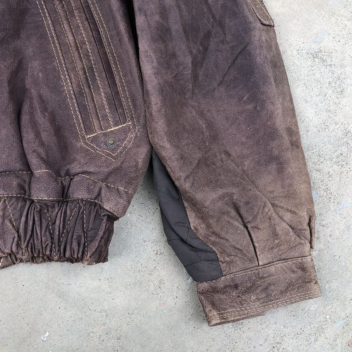 Vintage Vintage 80s Howie & Son Men’s Leather Hooded Jacket Size US M / EU 48-50 / 2 - 10 Thumbnail