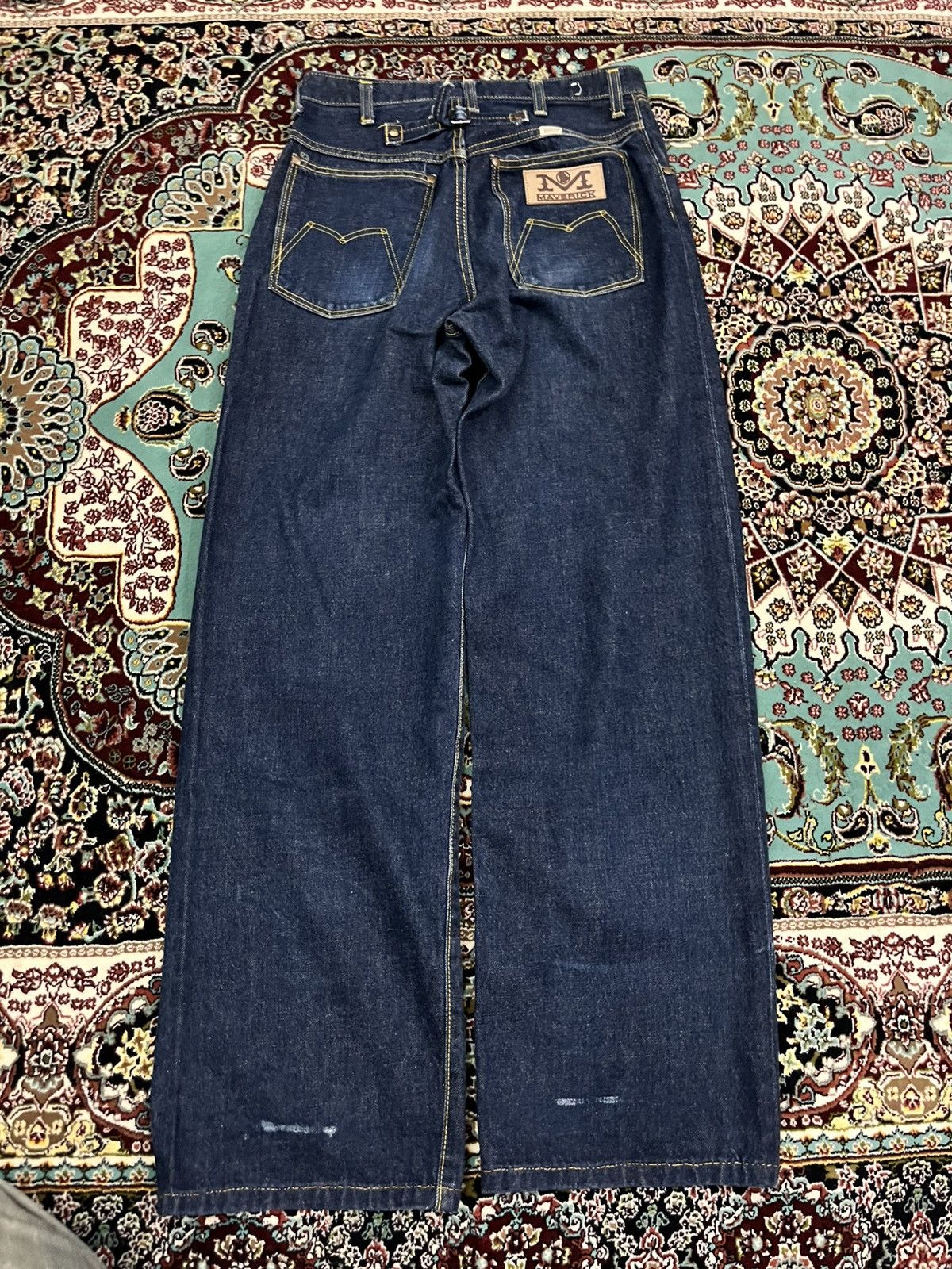 Blue Blue Japan 💥Maverick By Blue Bell Baggy Hooked Jeans Size US 27 - 11 Thumbnail