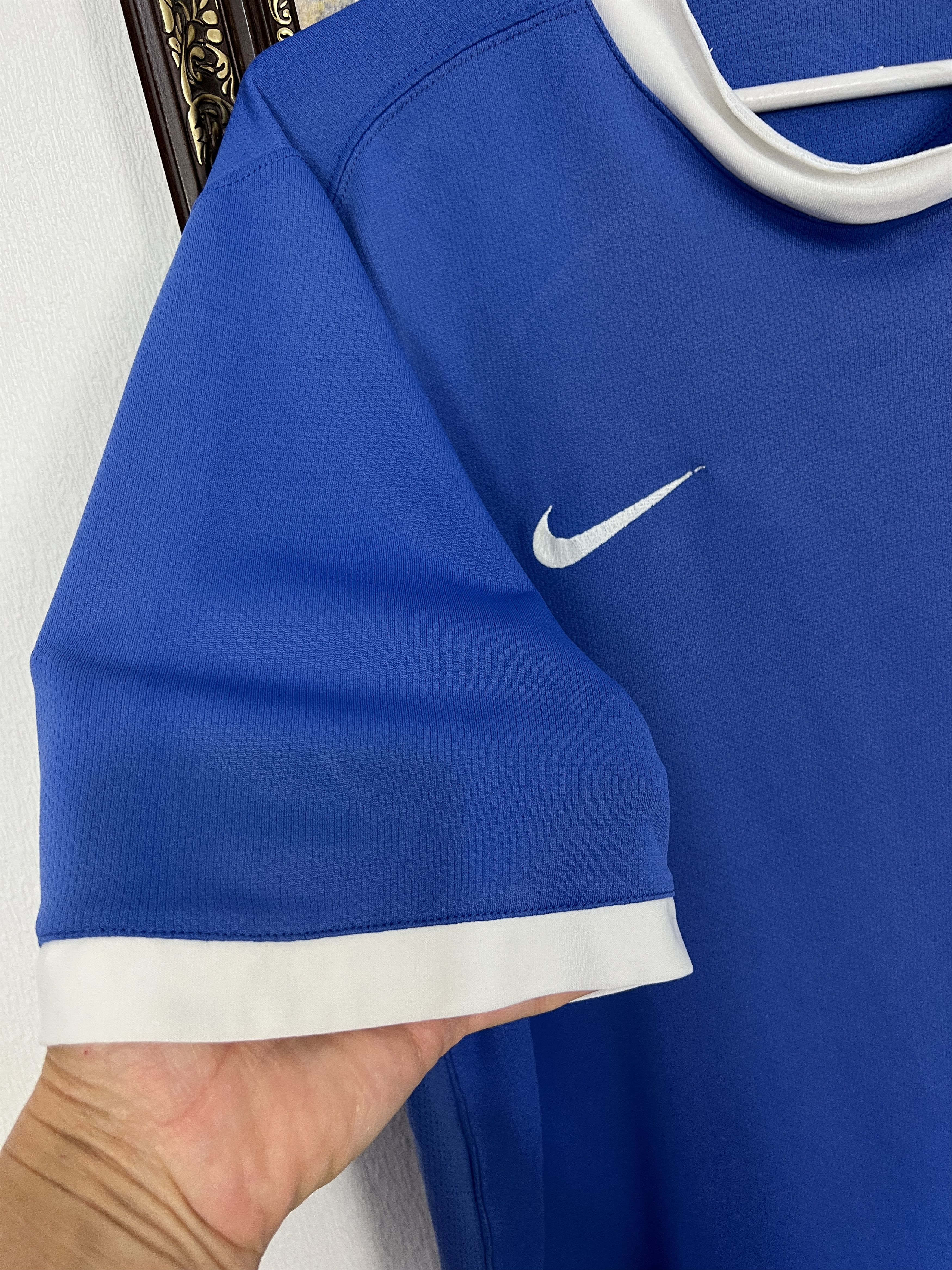 Nike Brazil Away football shirt 2006 Soccer Blue Jersey Mens Size US L / EU 52-54 / 3 - 7 Thumbnail