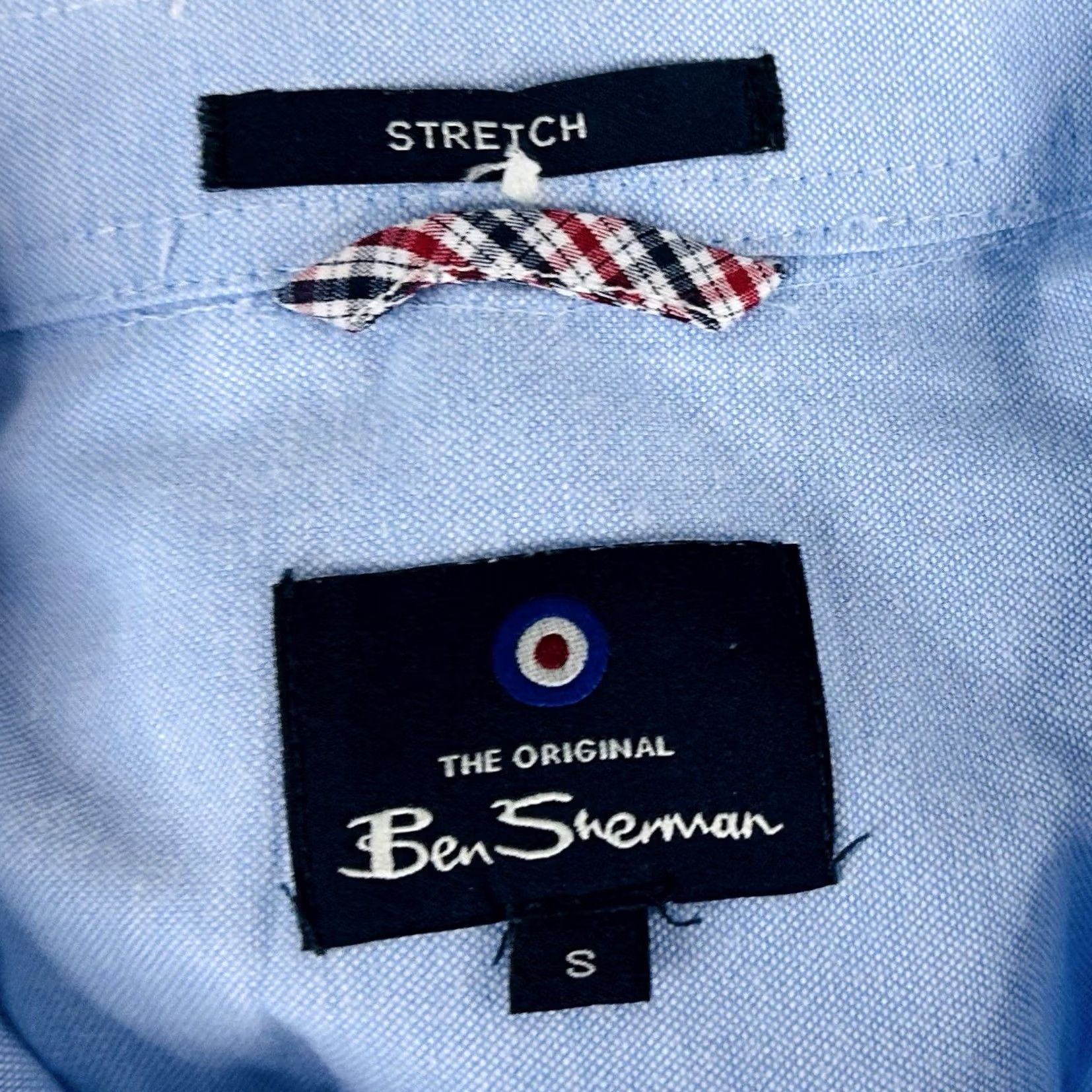 Ben Sherman Ben Sherman Small Casual Oxford Shirt Blue Stretch Cotton Blend Button-Down Mens Regular Size S Size US S / EU 44-46 / 1 - 3 Thumbnail