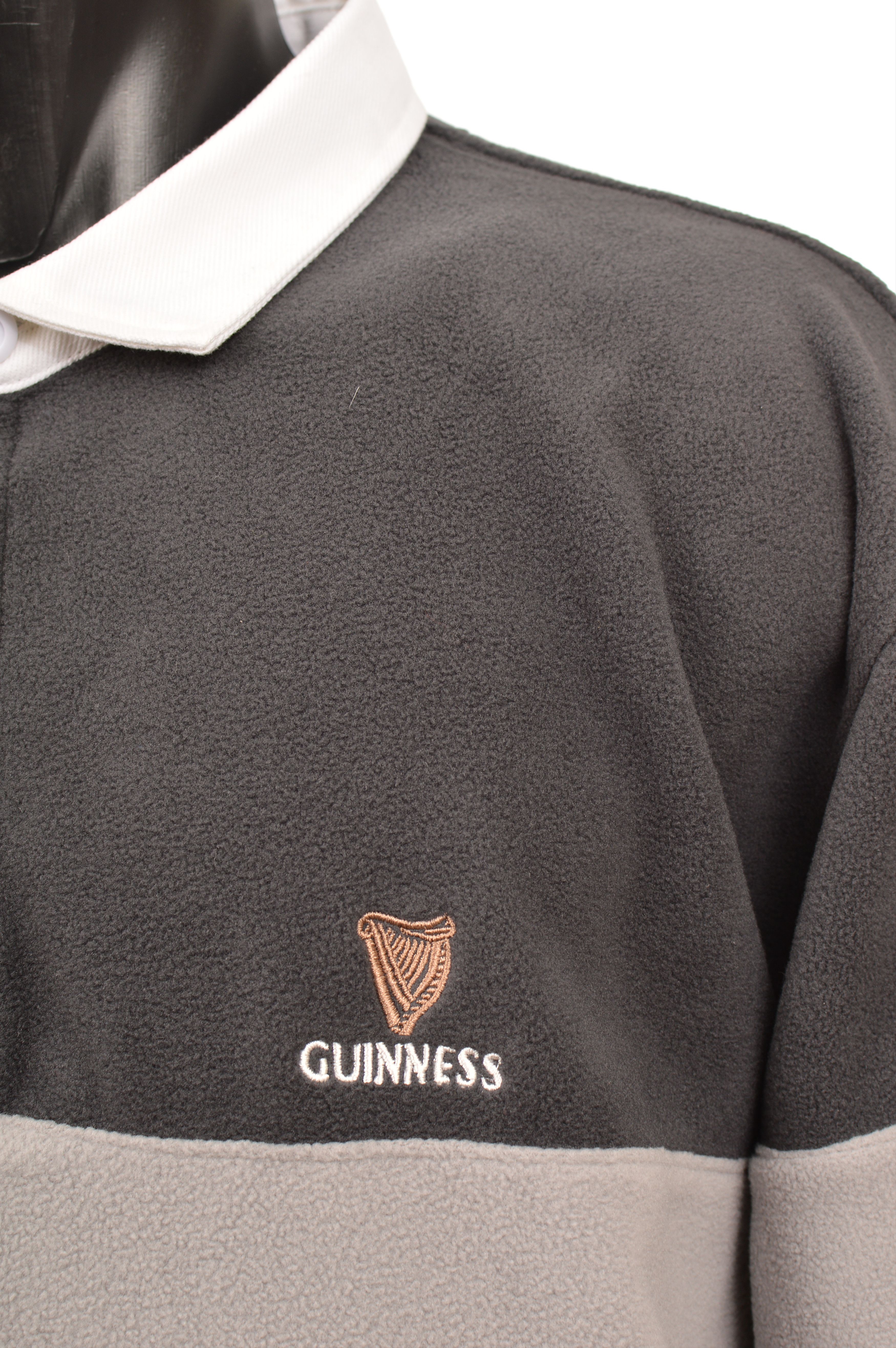 Vintage Guinness Vintage Collared Fleece Jacket Sweatshirt Size US XL / EU 56 / 4 - 3 Thumbnail