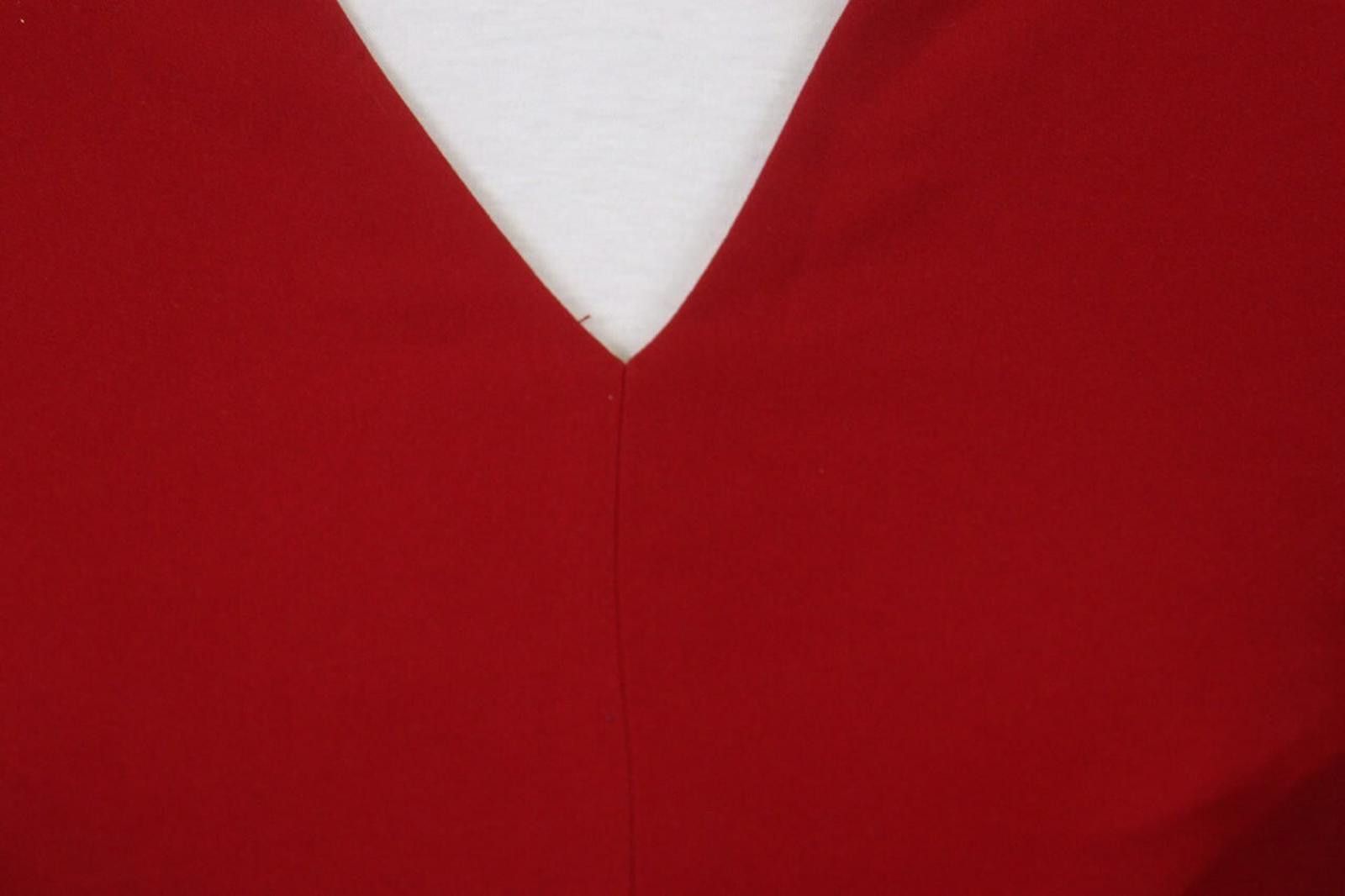 Designer Cop Copine Red Regular Fit Belted Waist Tank Dress Size 36 Size M / US 6-8 / IT 42-44 - 4 Thumbnail