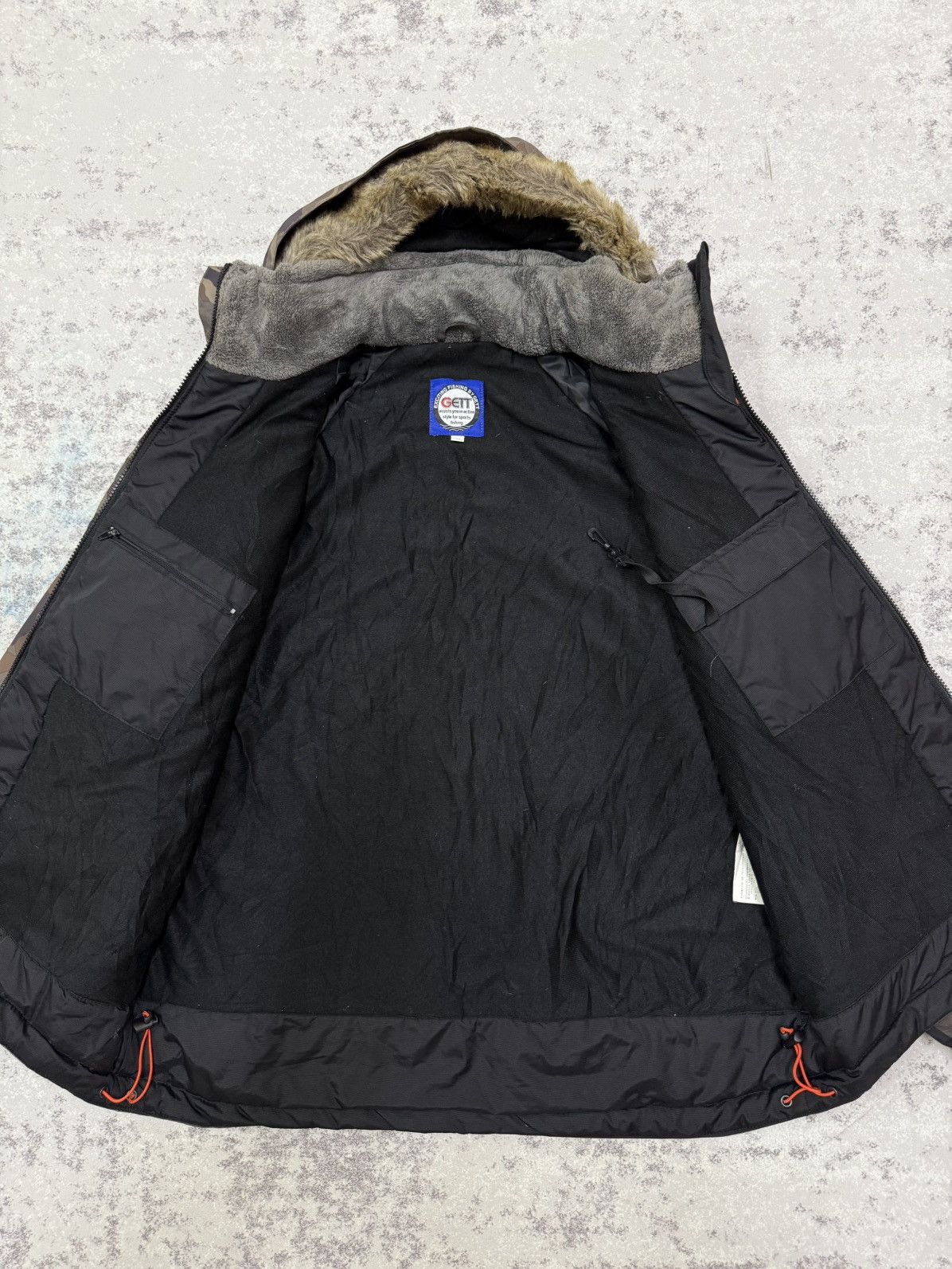 Japanese Brand VINTAGE GETT EXCITING FISHING COLD WEATHER CAMO FUR JACKET Size US XXL / EU 58 / 5 - 7 Thumbnail