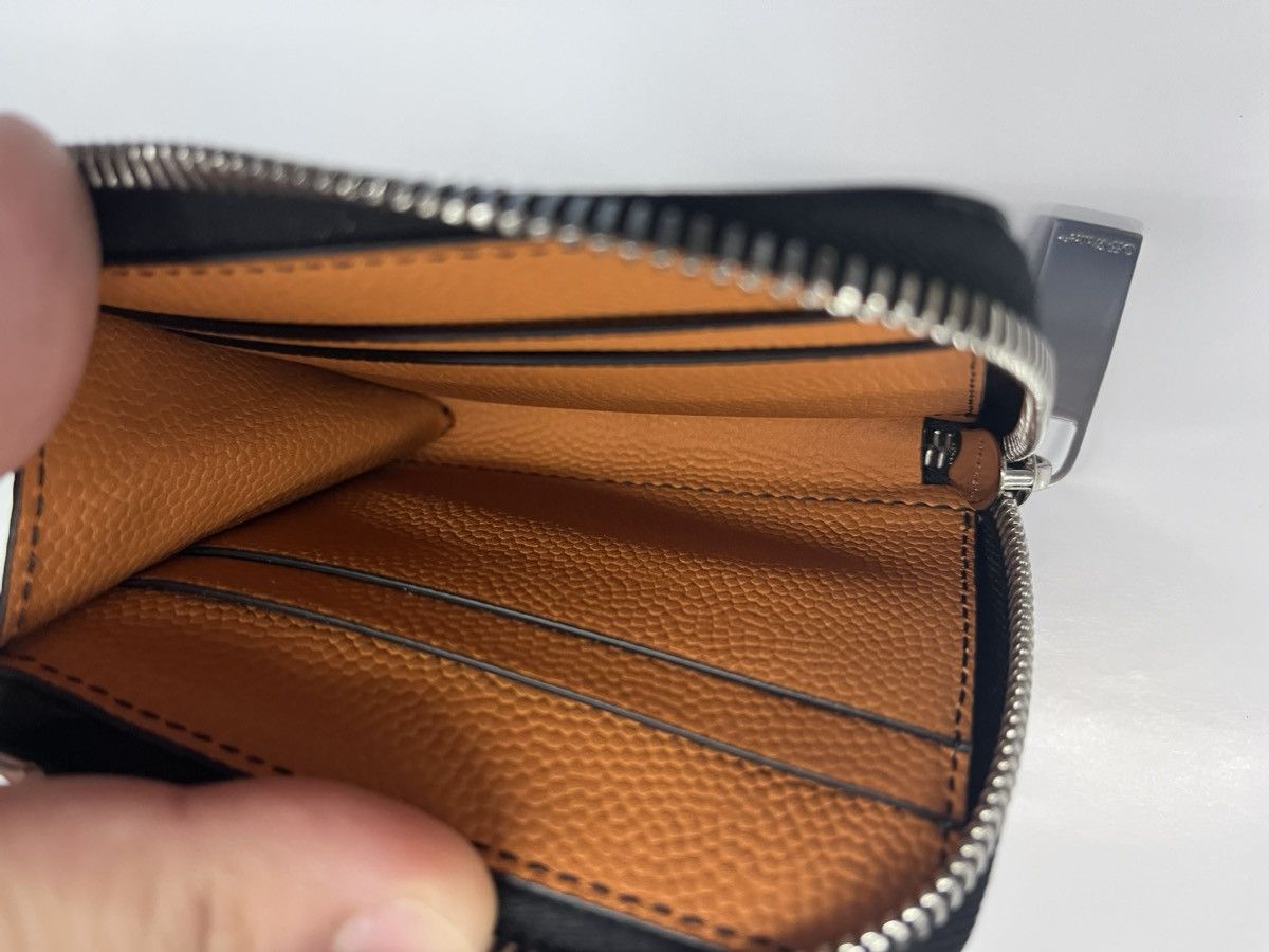 Off-White Off-White™ Basketball Leather Zip-Around Wallet – Orange Size ONE SIZE - 3 Thumbnail