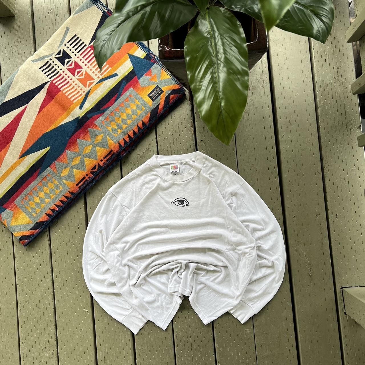 Fruit Of The Loom × Vintage EYE LONG SLEEVE TEE Size US XL / EU 56 / 4 - 4 Thumbnail