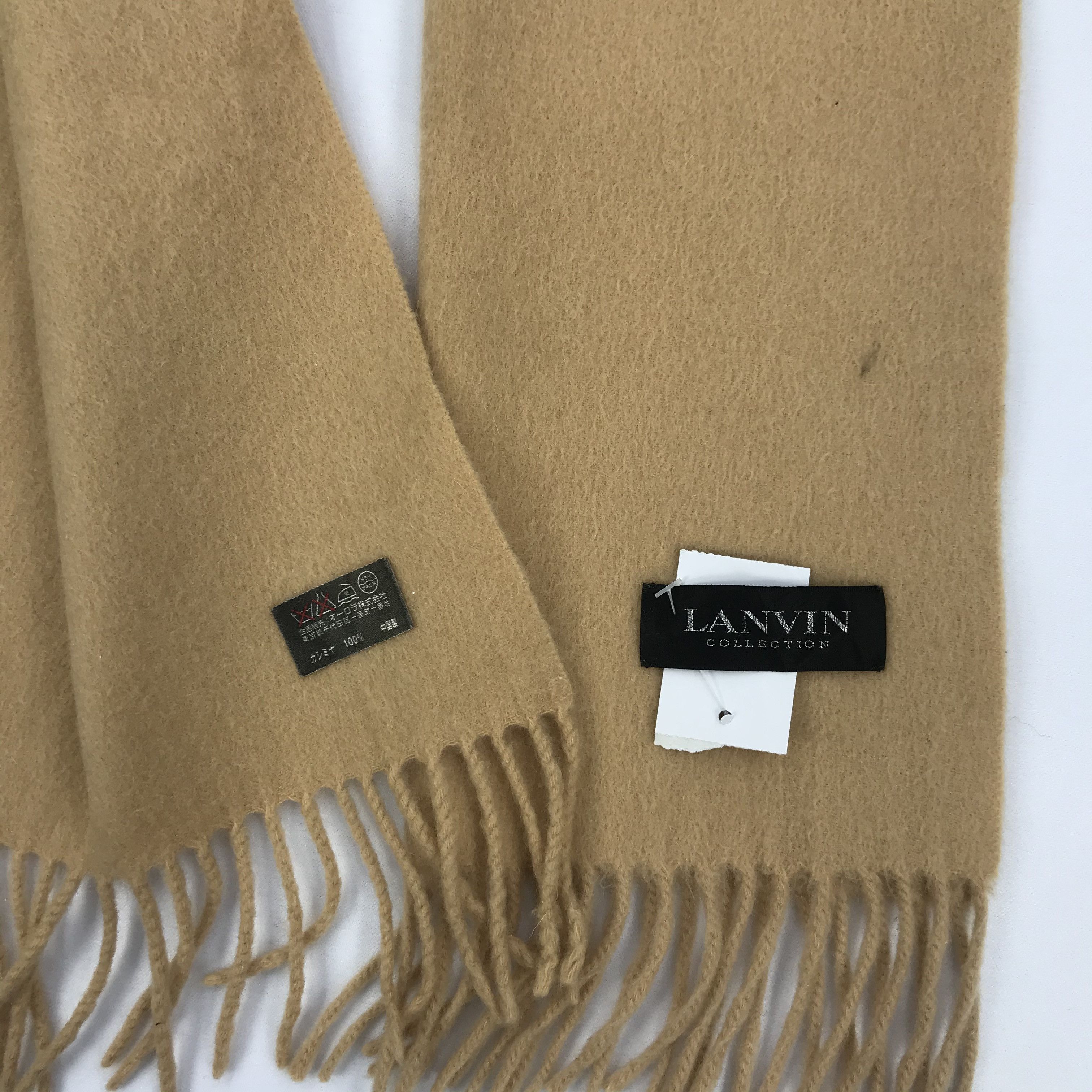 Lanvin Vintage LANVIN Scarf Muffler Cashmere Scarves Size ONE SIZE - 4 Thumbnail