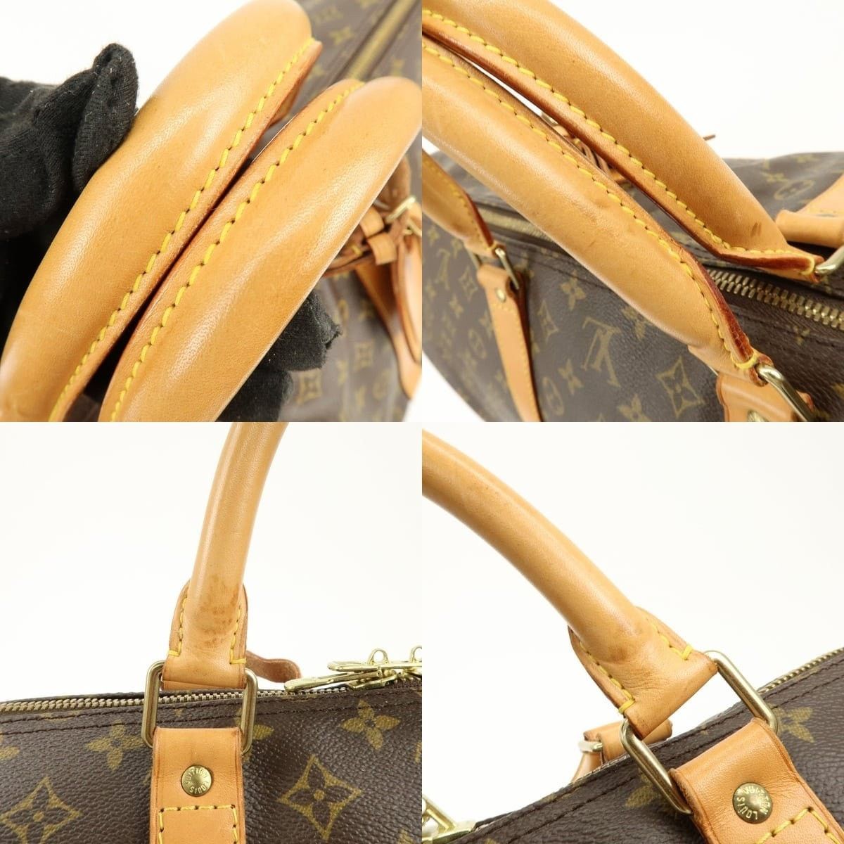 Louis Vuitton Louis Vuitton Monogram Keepall Bandouliere 60 Duffle Bag Size ONE SIZE - 4 Thumbnail