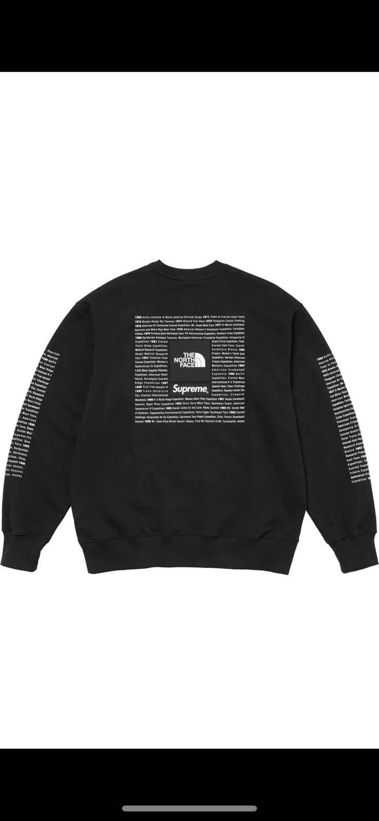 Image of Supreme/the Northface Sweatshirt (2024) Small in Black, Men's