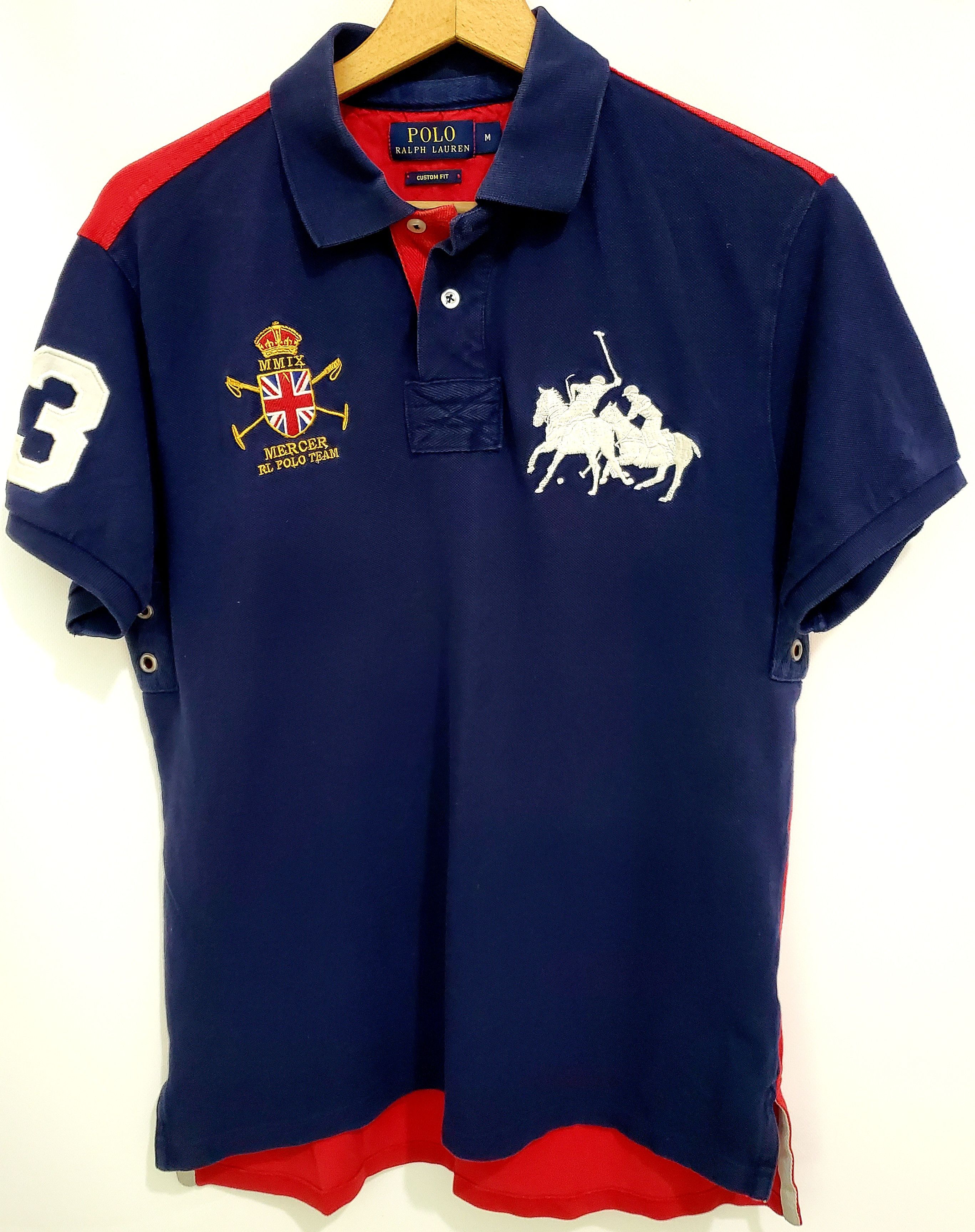 Polo Ralph Lauren × Vintage Vintage Polo Ralph Lauren Polo T Shirt Rugby Mercer Big Logo Size US M / EU 48-50 / 2 - 1 Thumbnail