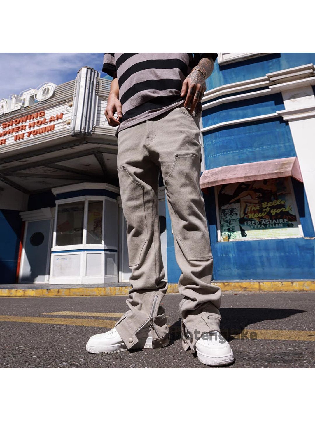 Designer × Japanese Brand × Vintage zipper utility skate hiphop punk utility cargo pants Size US 38 / EU 54 - 5 Thumbnail