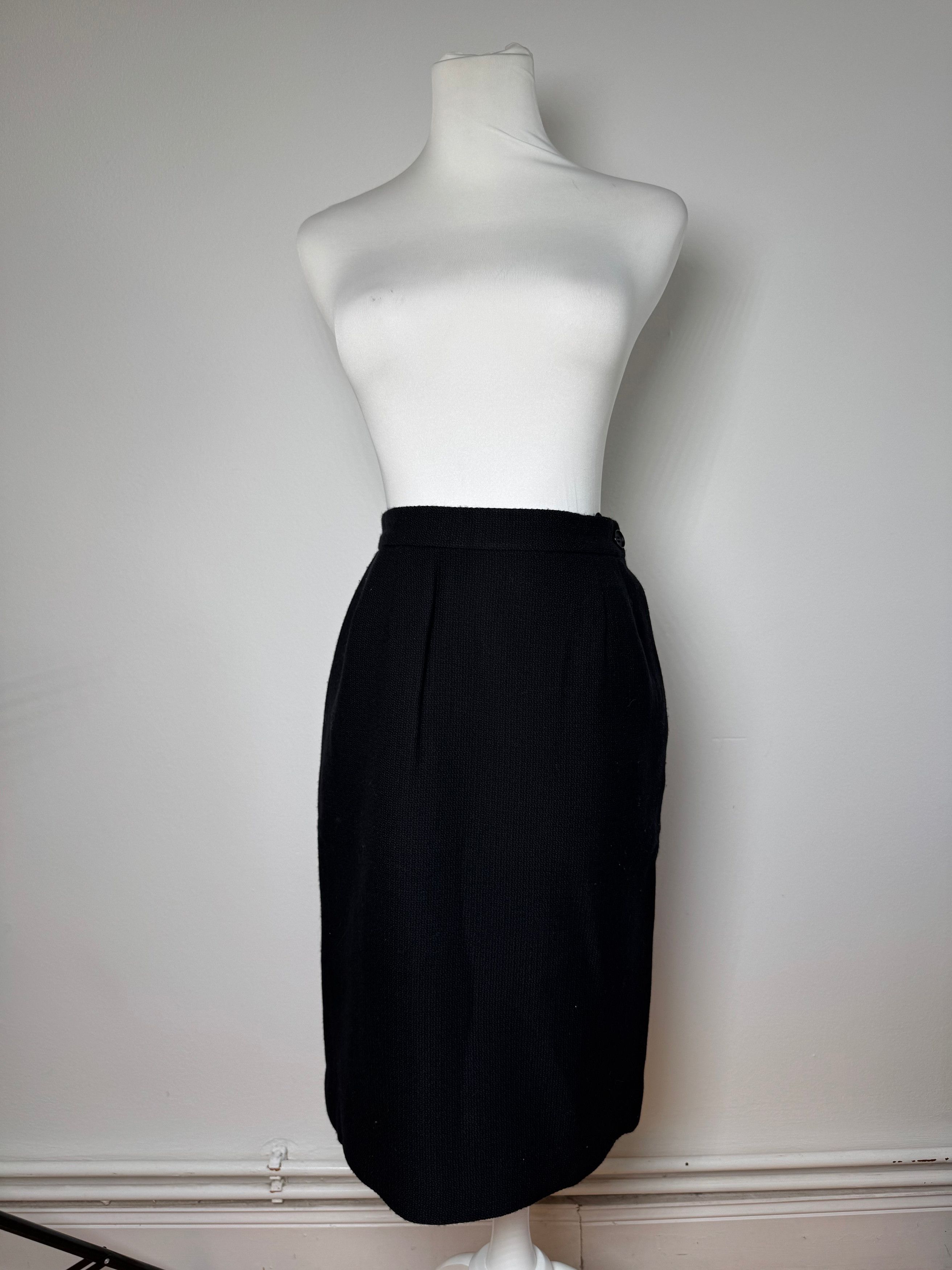 Other Vintage Yves Saint Laurent Skirt Black XS Size 24" / US 00 / IT 34 - 1 Thumbnail