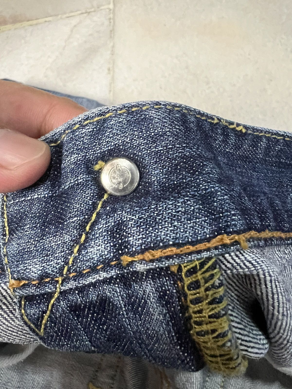 If Six Was Nine × Uniqlo VINTAGE 90’s STYLE UNIQLO S001 DISTRESSED JEANS Size US 34 / EU 50 - 12 Thumbnail