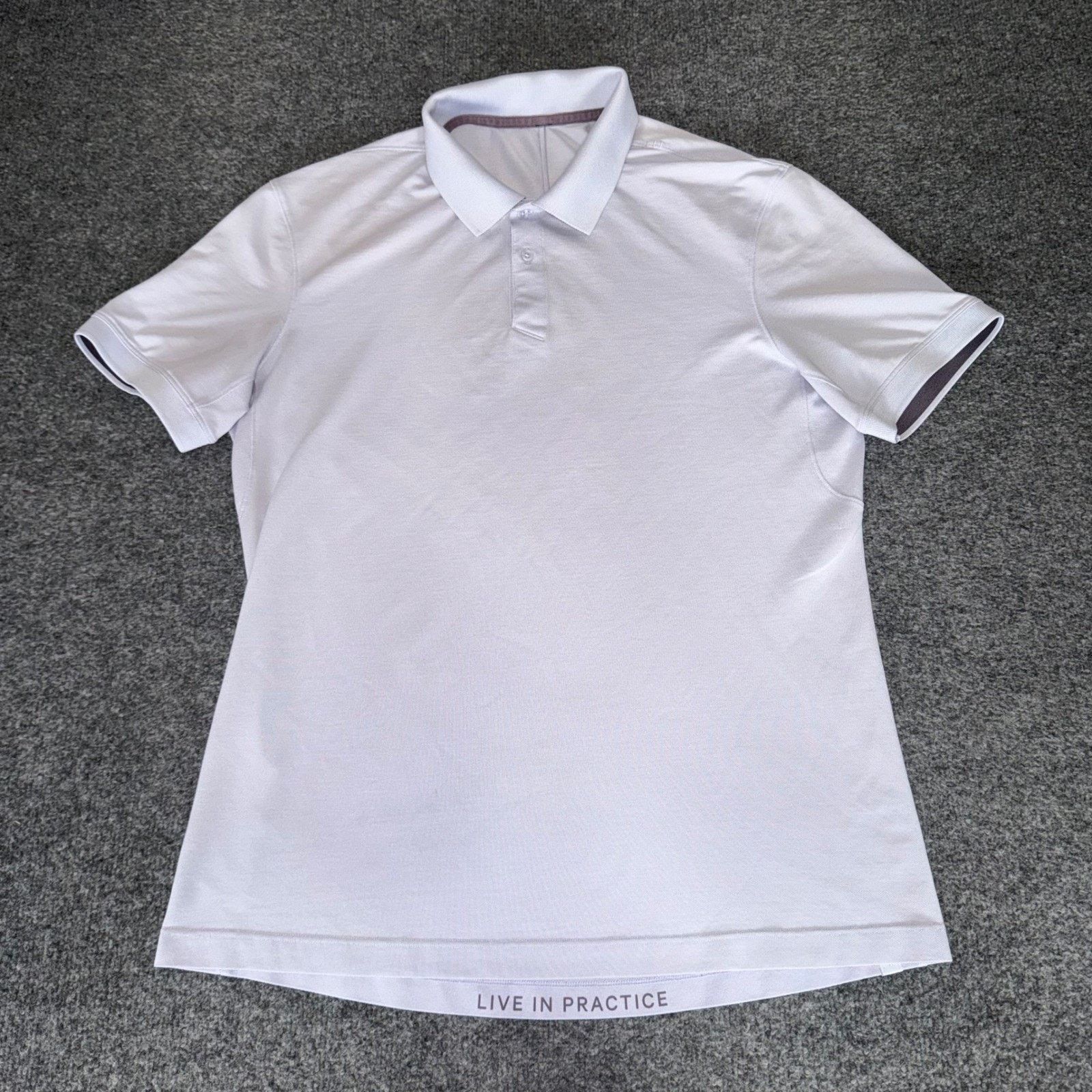 Lululemon Lululemon Polo Shirt Mens Medium Lavender Short Sleeve Golf Size US M / EU 48-50 / 2 - 1 Thumbnail