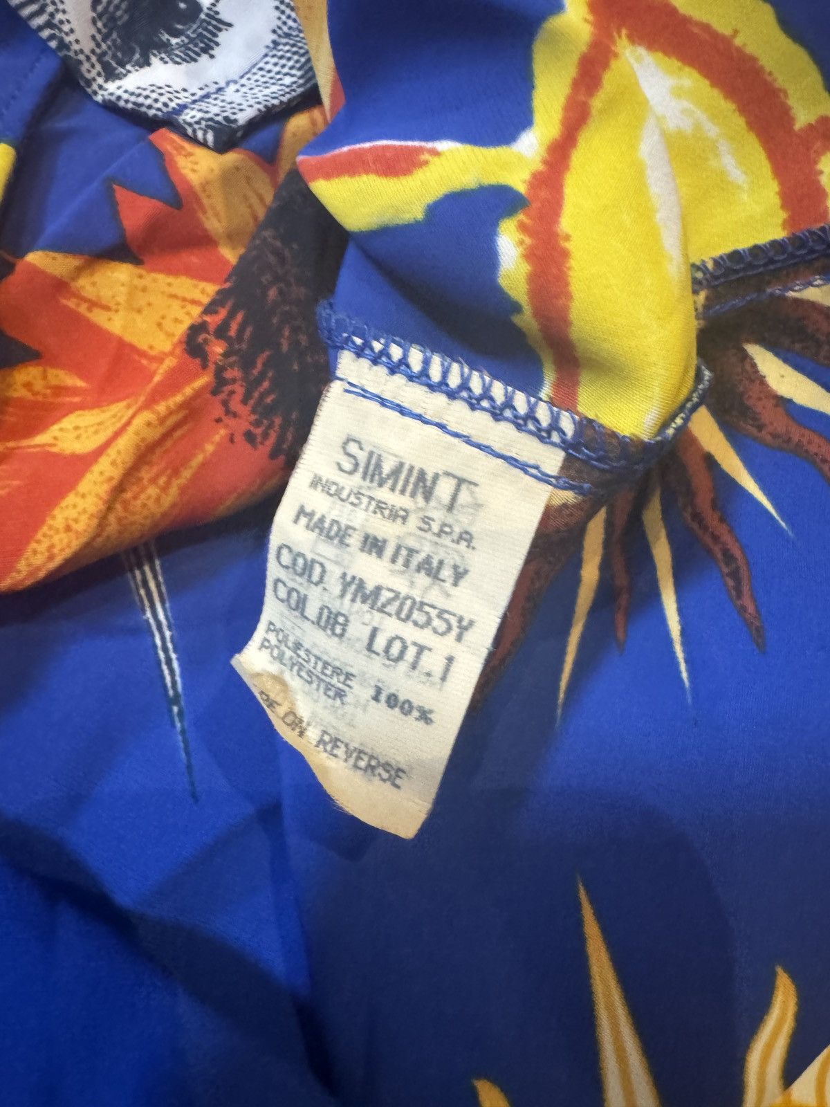 Moschino 1990’s Vintage Moschino Smiley Rave Face and Sun Pattern Short Sleeves Size US M / EU 48-50 / 2 - 5 Thumbnail